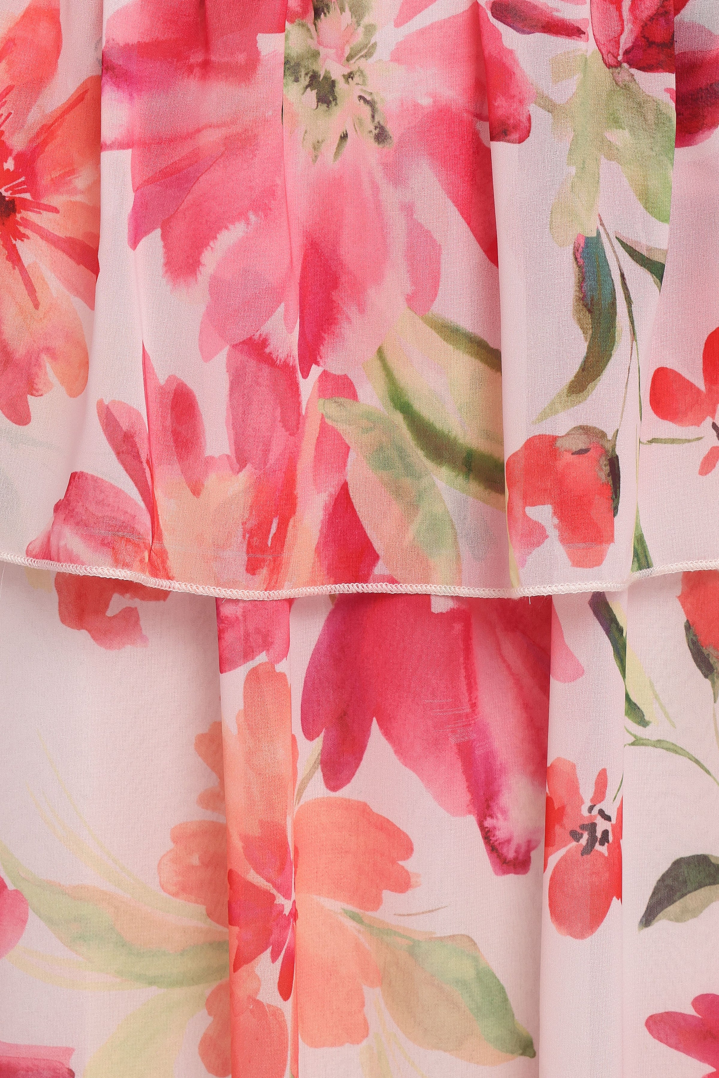 Petal and Pup USA DRESSES Martha Maxi Dress - Orange Floral