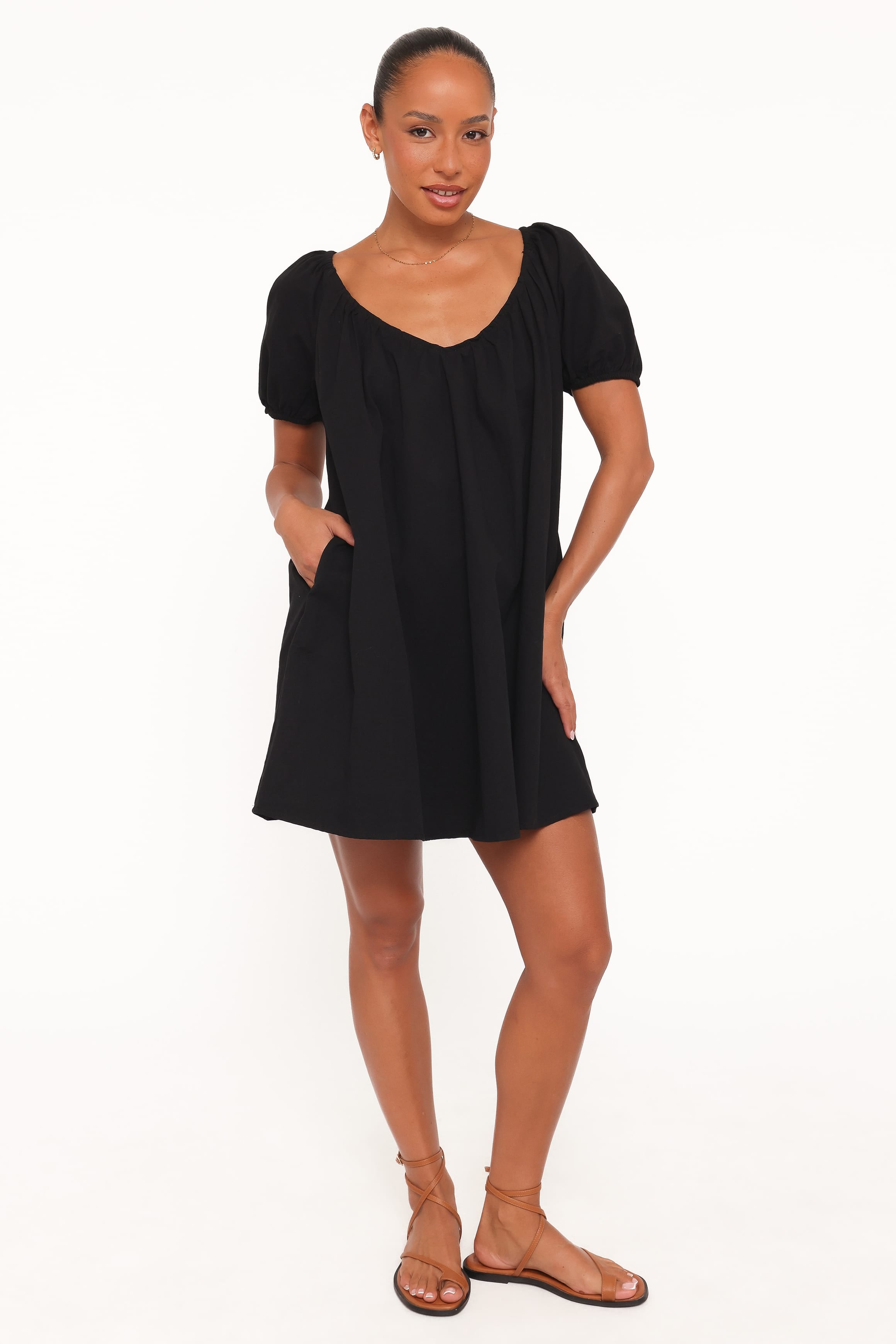 Petal and Pup USA DRESSES Marty Mini Dress - Black