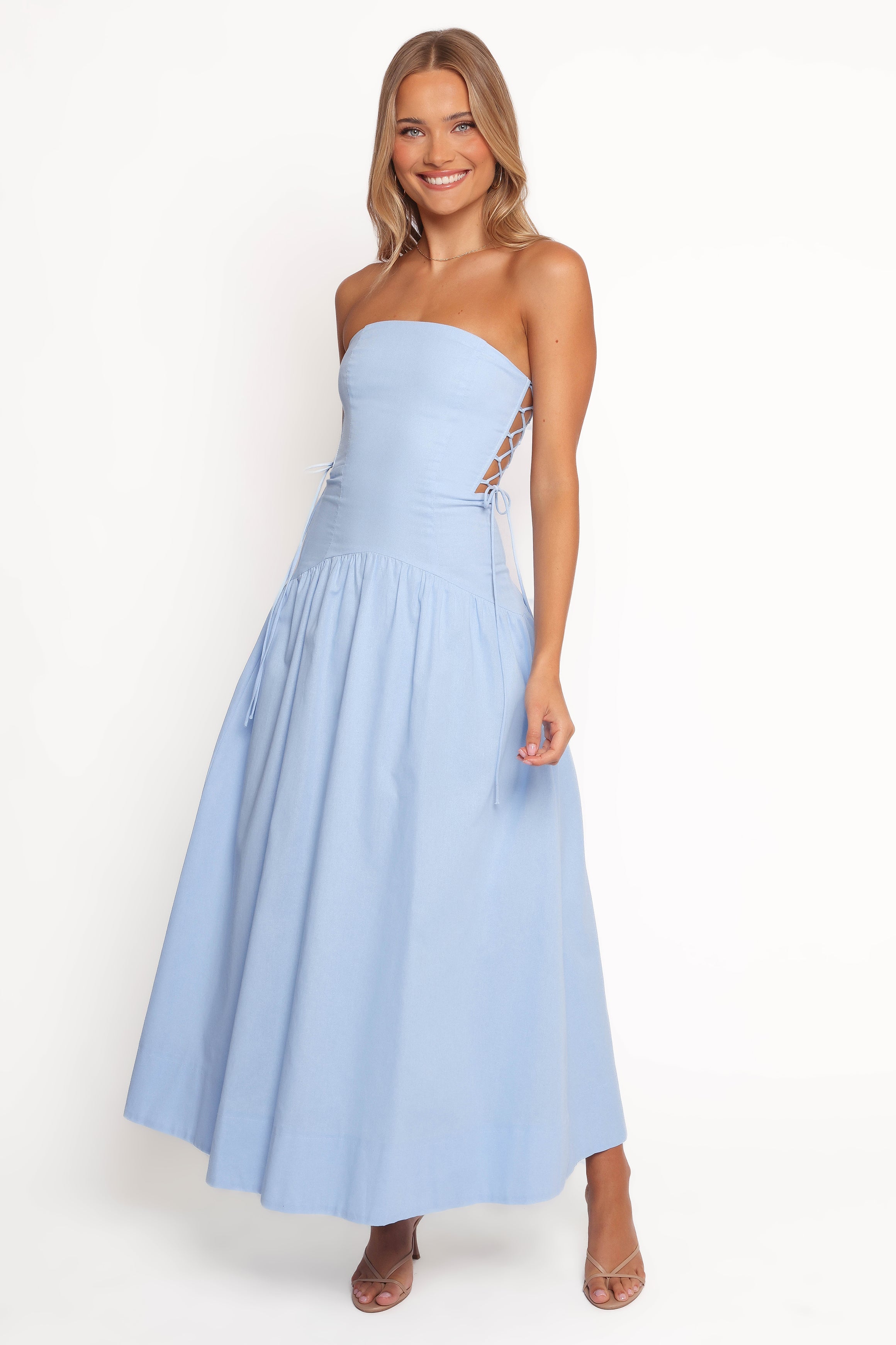 Petal and Pup USA DRESSES Maude Maxi Dress - Blue (Hold for Rack)