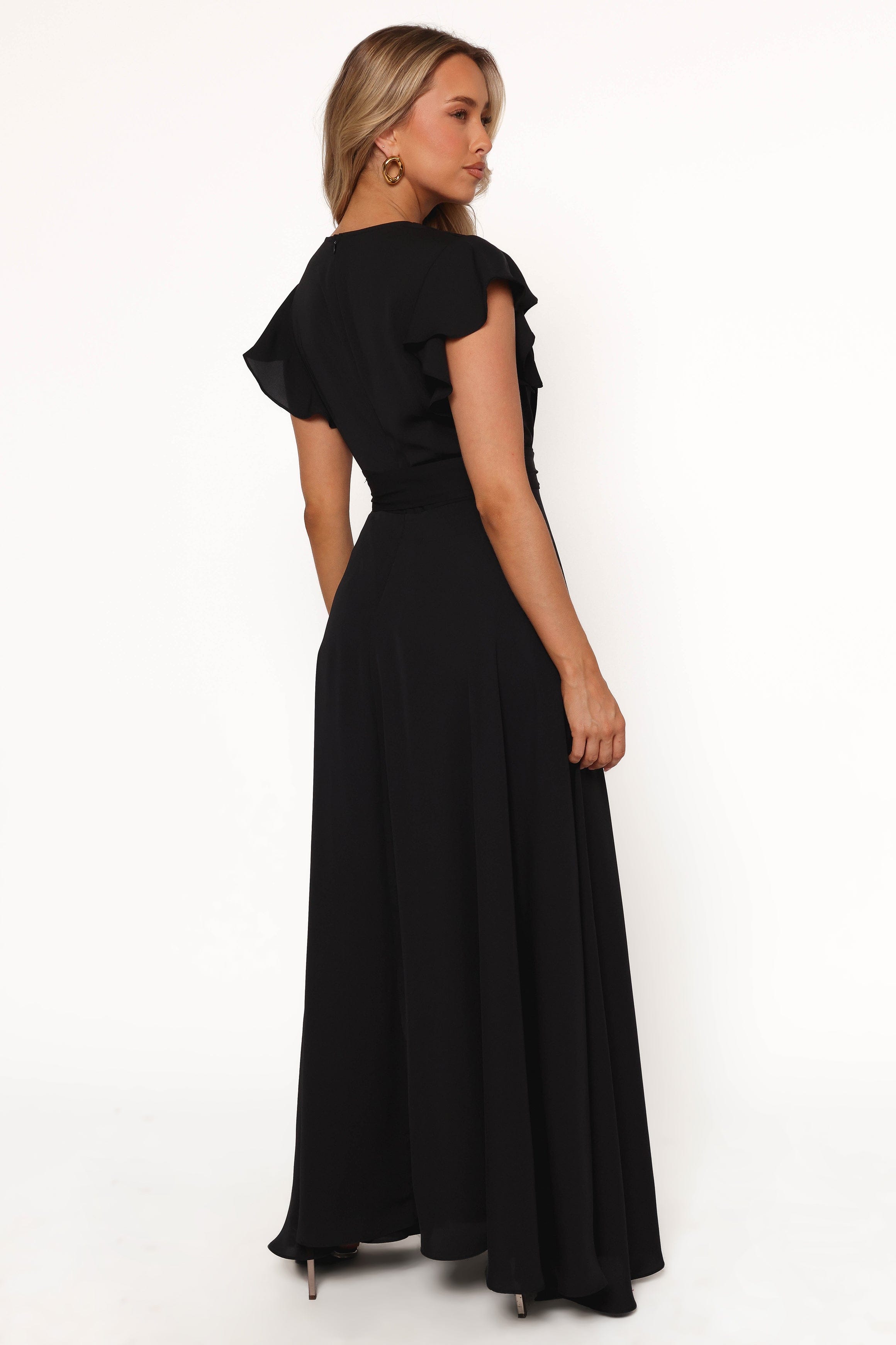 Petal and Pup USA DRESSES Maverick Wrap Maxi Dress - Black