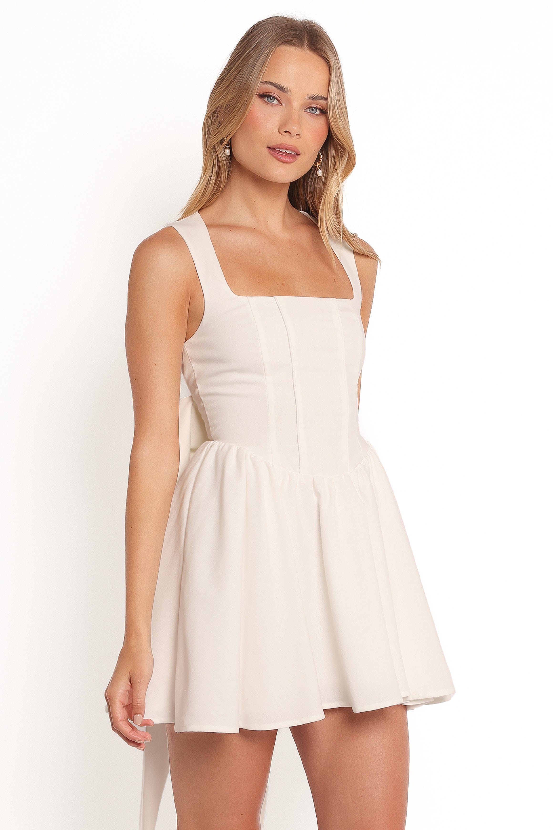 Petal and Pup USA DRESSES Mayra Mini Dress - White (Hold for Rack)