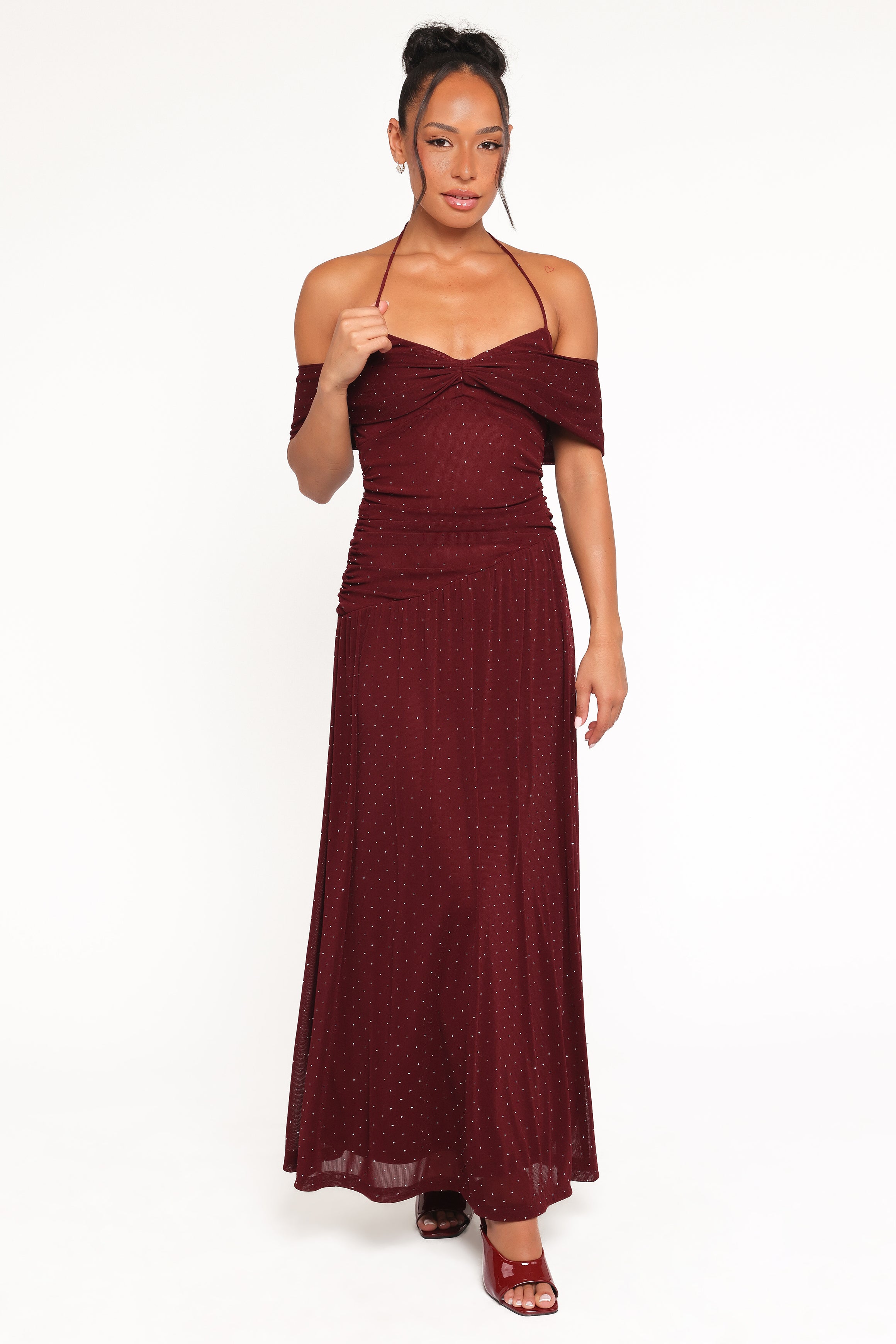 Petal and Pup USA DRESSES Mayven Maxi Dress - Burgundy