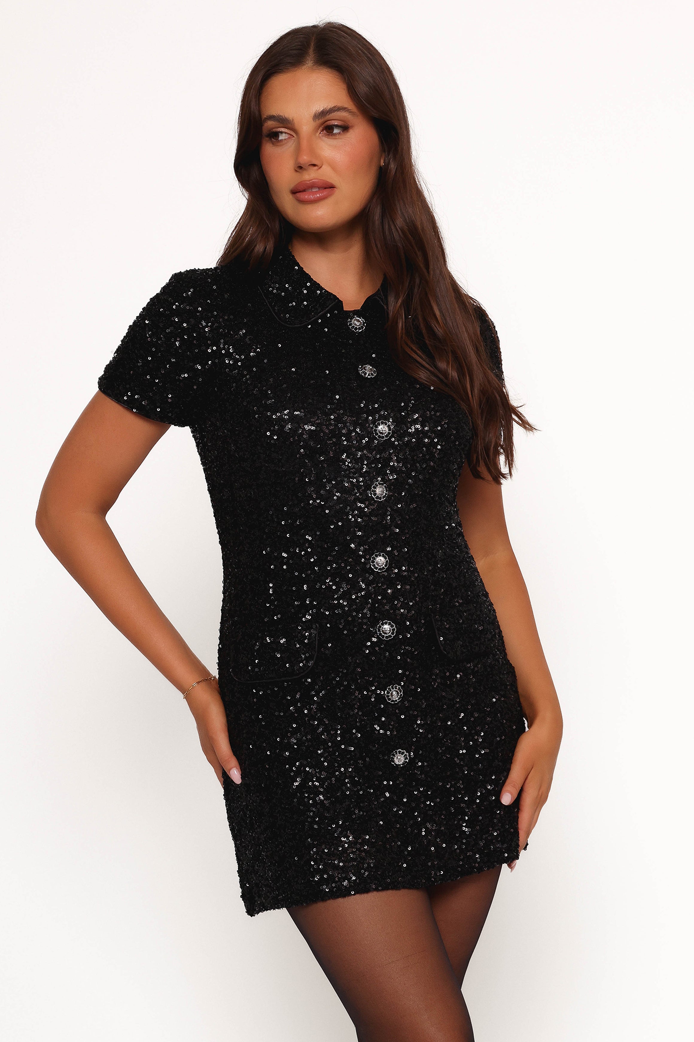 Petal and Pup USA DRESSES McKenzie Mini Dress - Black