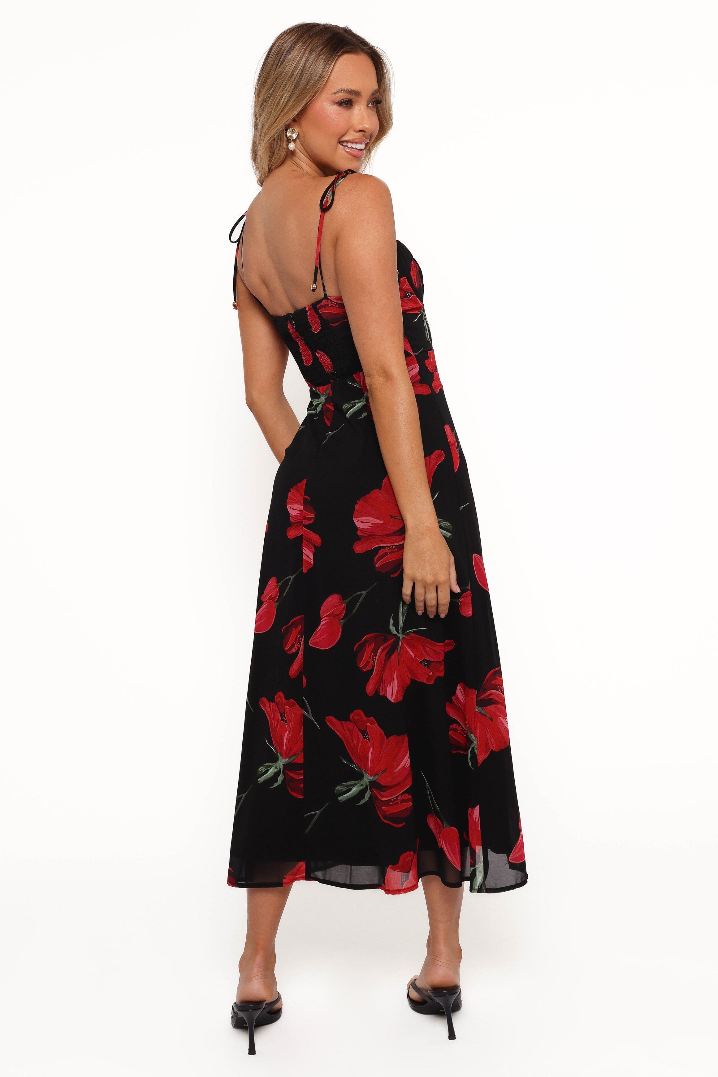 Petal and Pup USA DRESSES Meg Dress - Black Floral