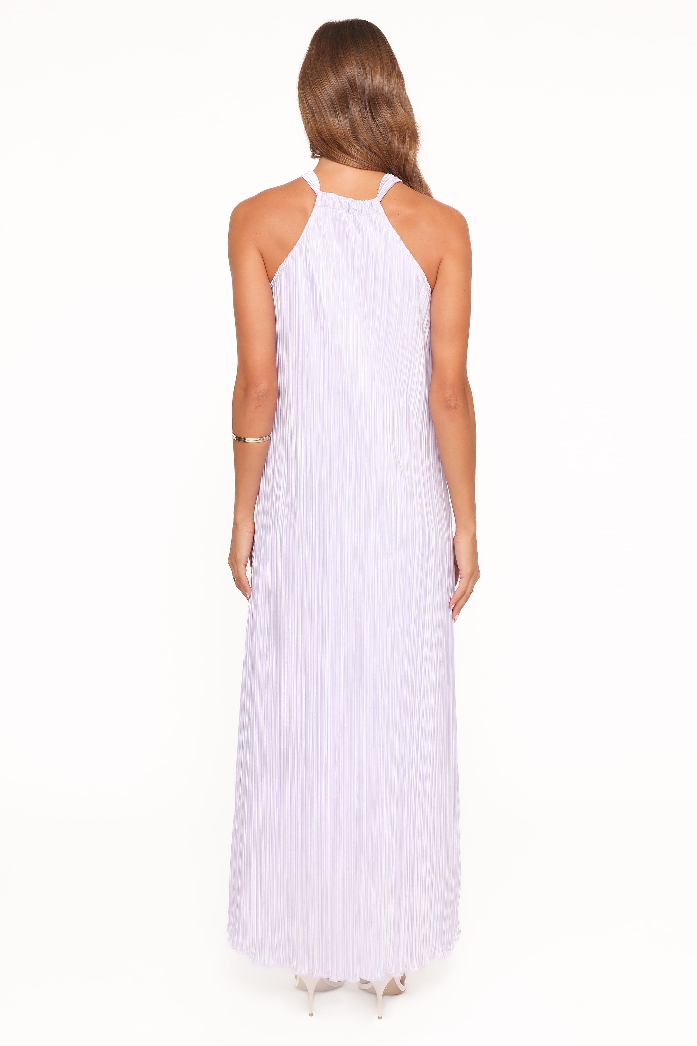 Petal and Pup USA DRESSES Melody Plisse Halter Maxi Dress - Lavender