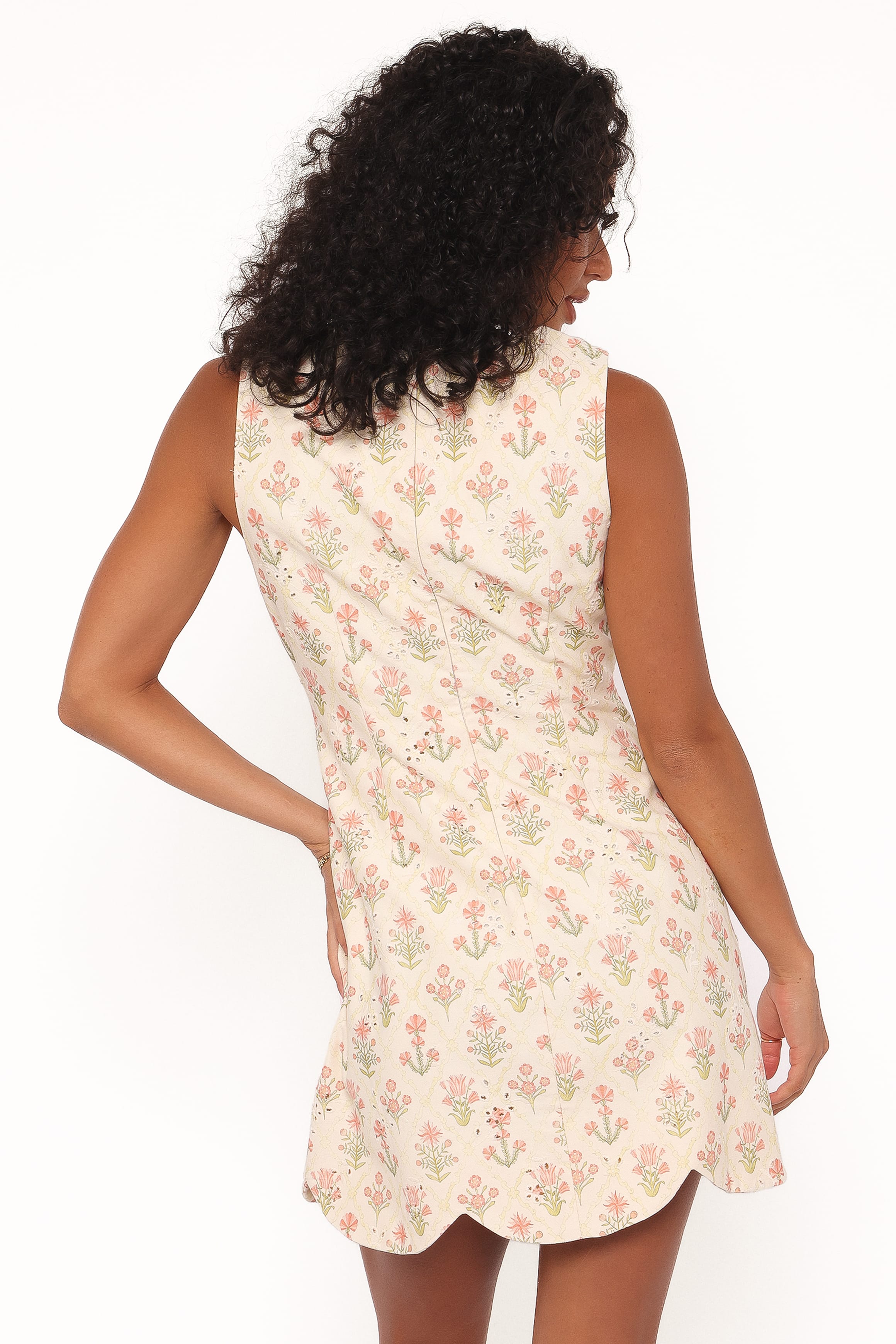 Petal and Pup USA DRESSES Memphis Mini Dress - Coral Floral