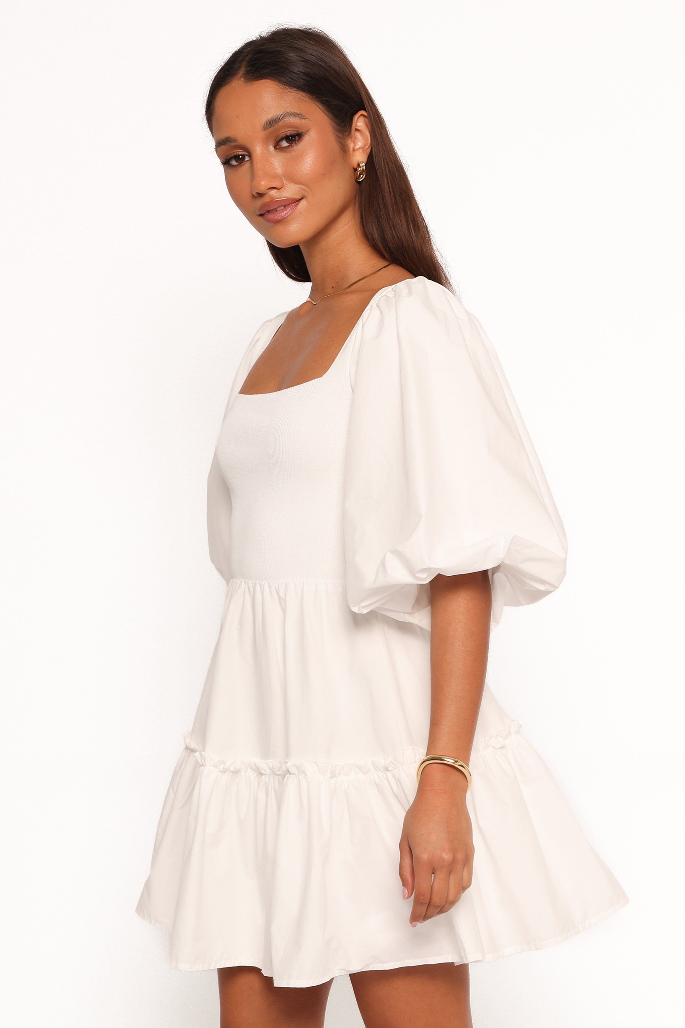 Petal and Pup USA DRESSES Meredith Mini Dress - White