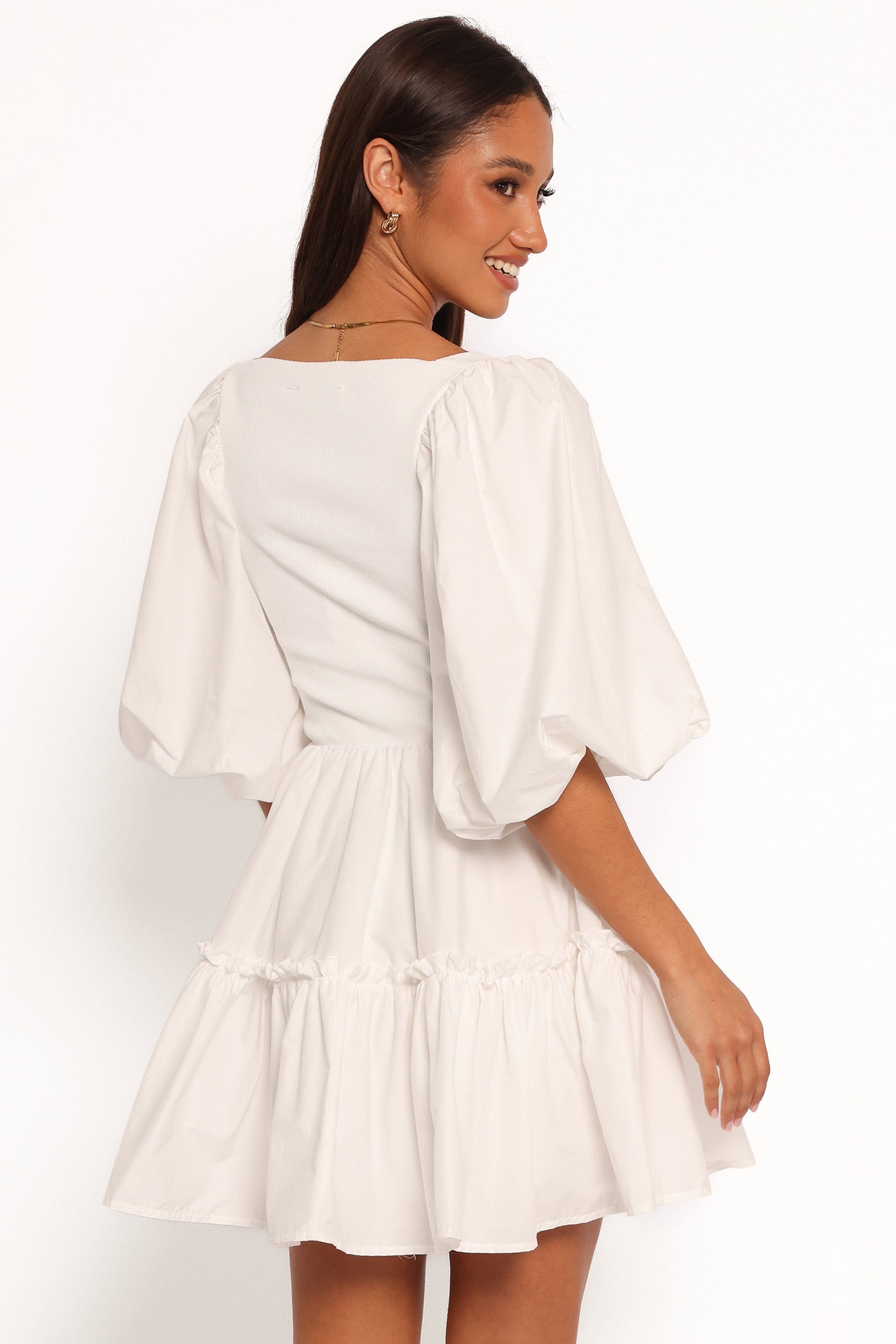 Petal and Pup USA DRESSES Meredith Mini Dress - White