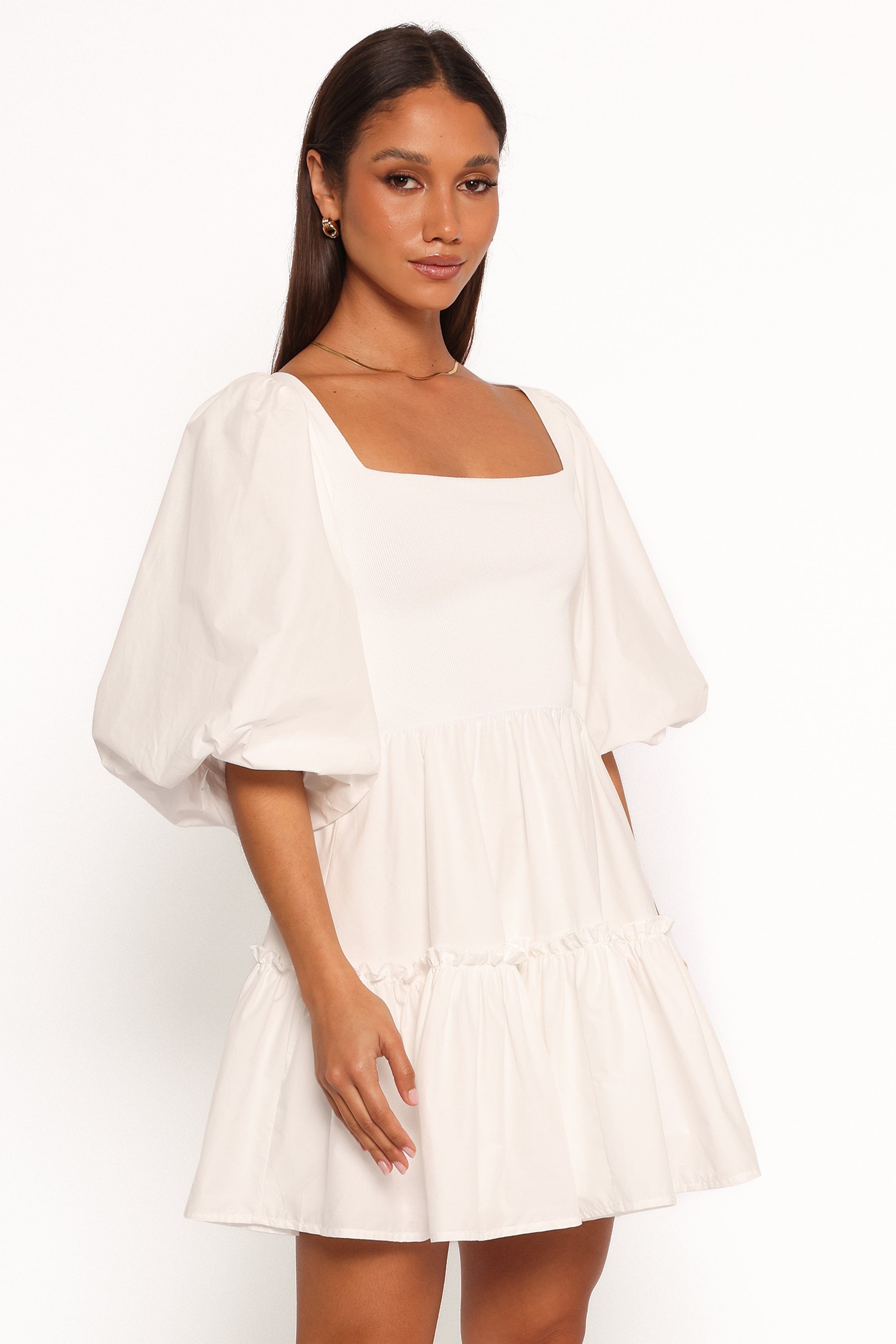 Petal and Pup USA DRESSES Meredith Mini Dress - White