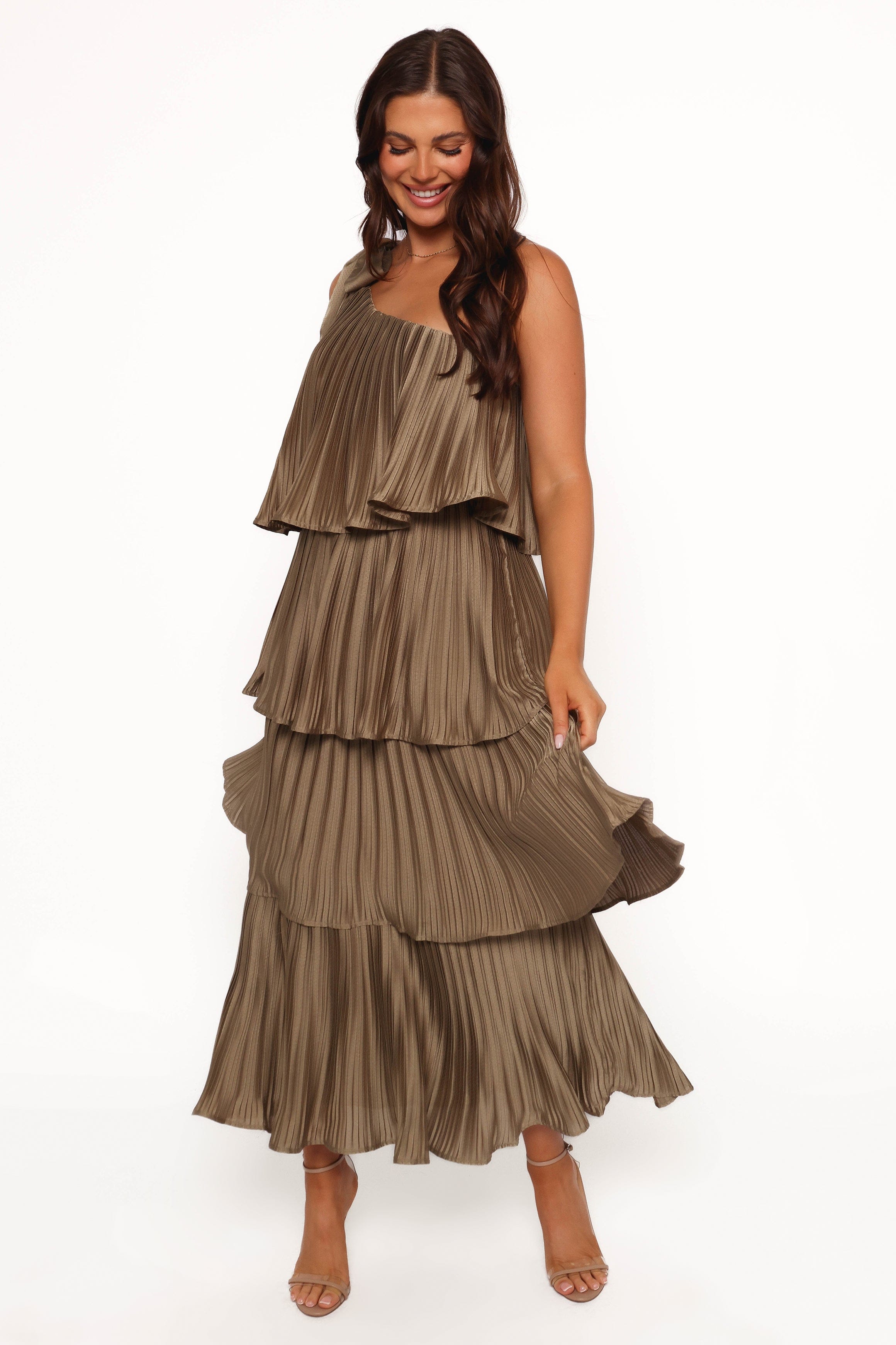 Petal and Pup USA DRESSES Miah Midi Dress - Olive