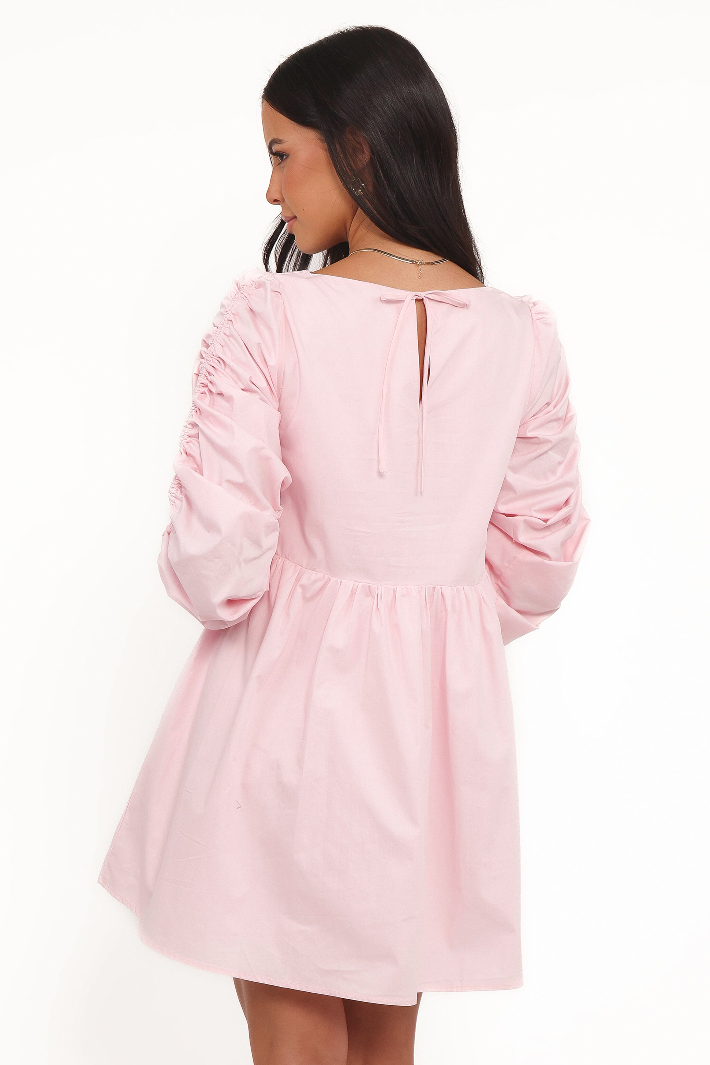 Petal and Pup USA DRESSES Micaela Long Sleeve Mini Dress - Pink