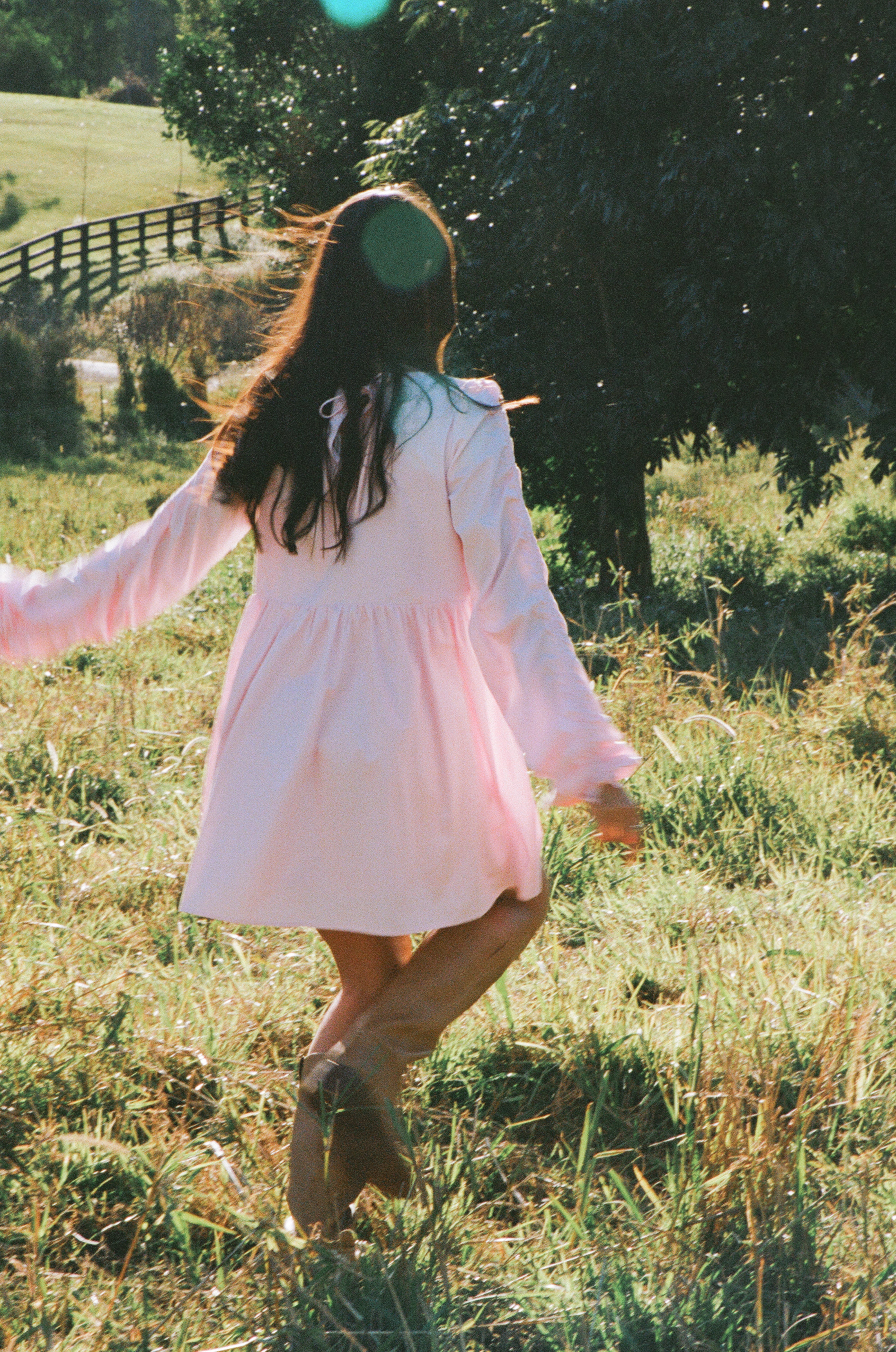 Petal and Pup USA DRESSES Micaela Long Sleeve Mini Dress - Pink