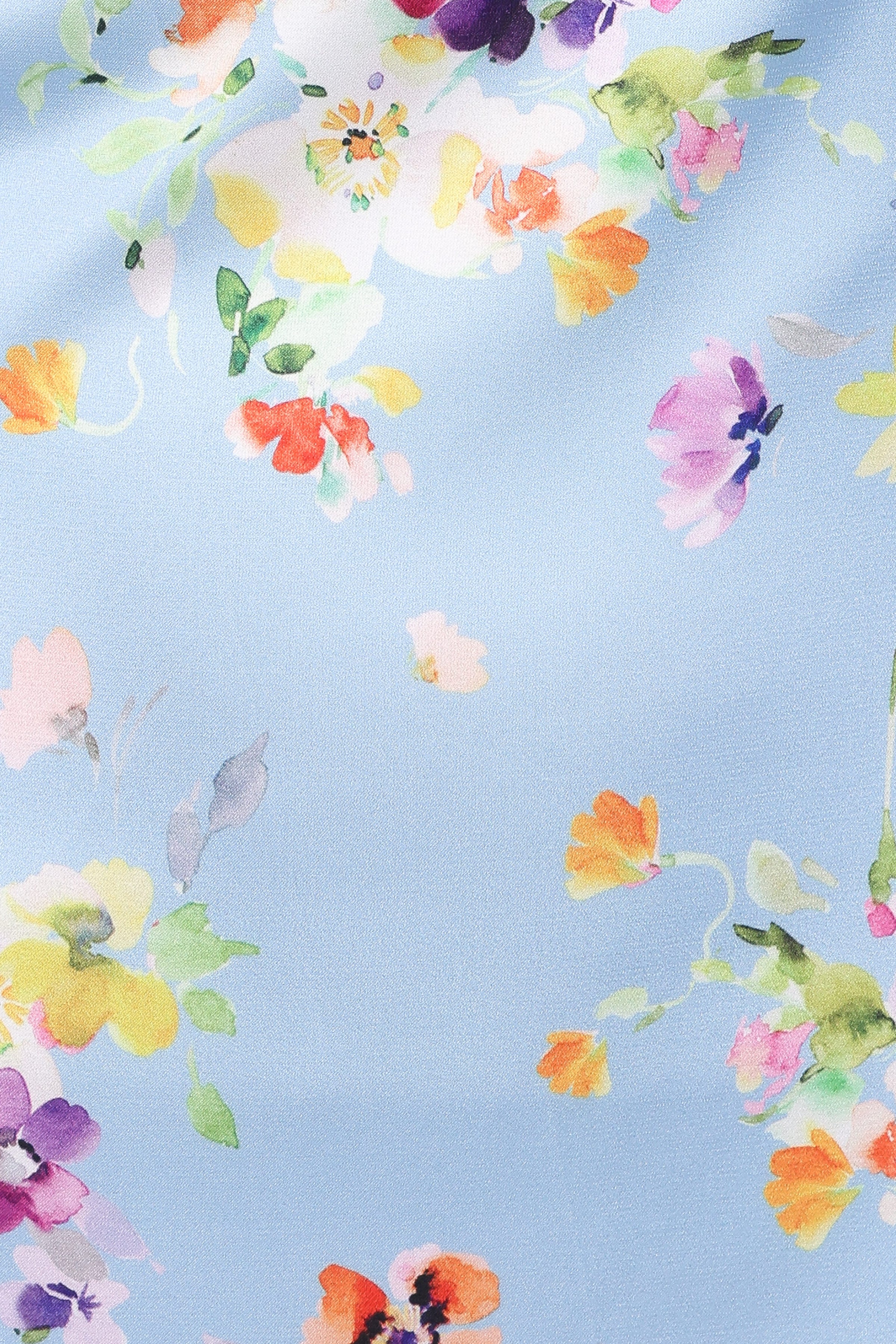 Petal and Pup USA DRESSES Mila Halterneck Maxi Dress - Cornflower Blue Floral