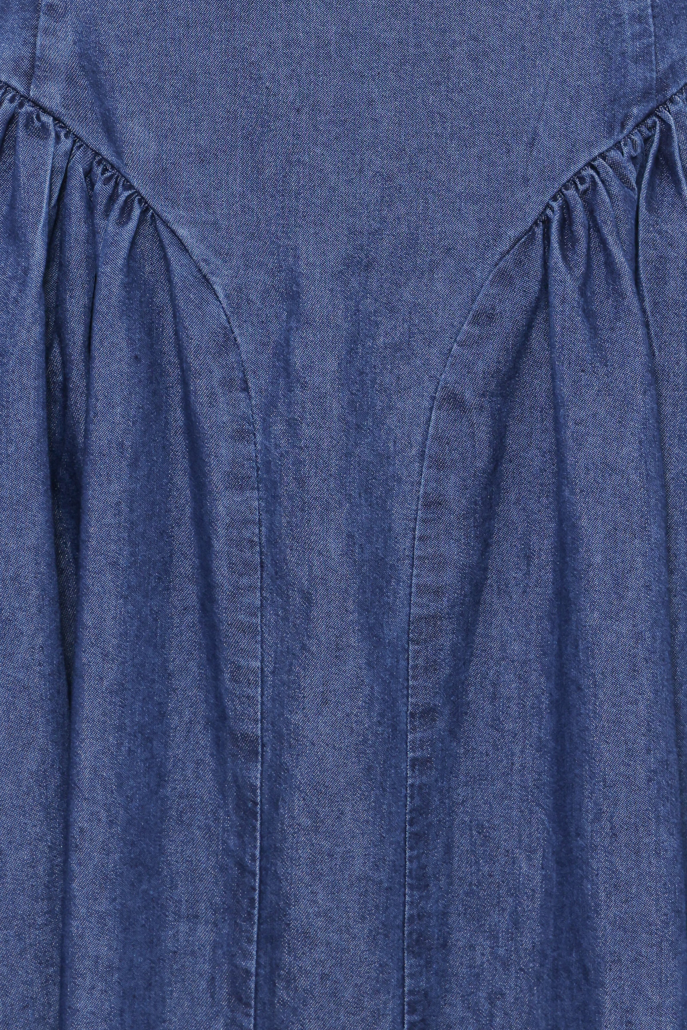 Petal and Pup USA DRESSES Milford Halterneck Midi Dress - Dark Denim