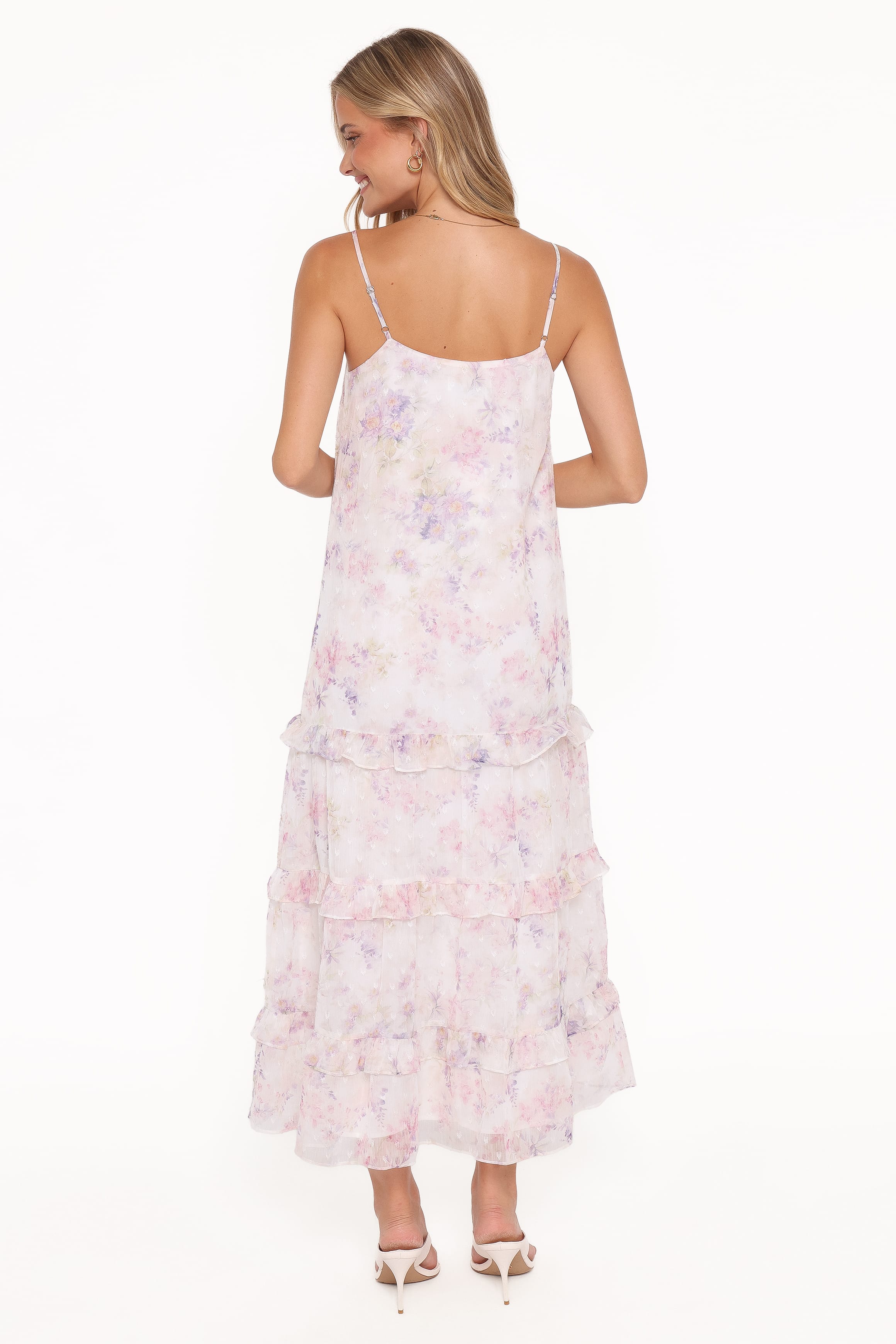 Petal and Pup USA DRESSES Minka Maxi Dress - White/Multi Floral