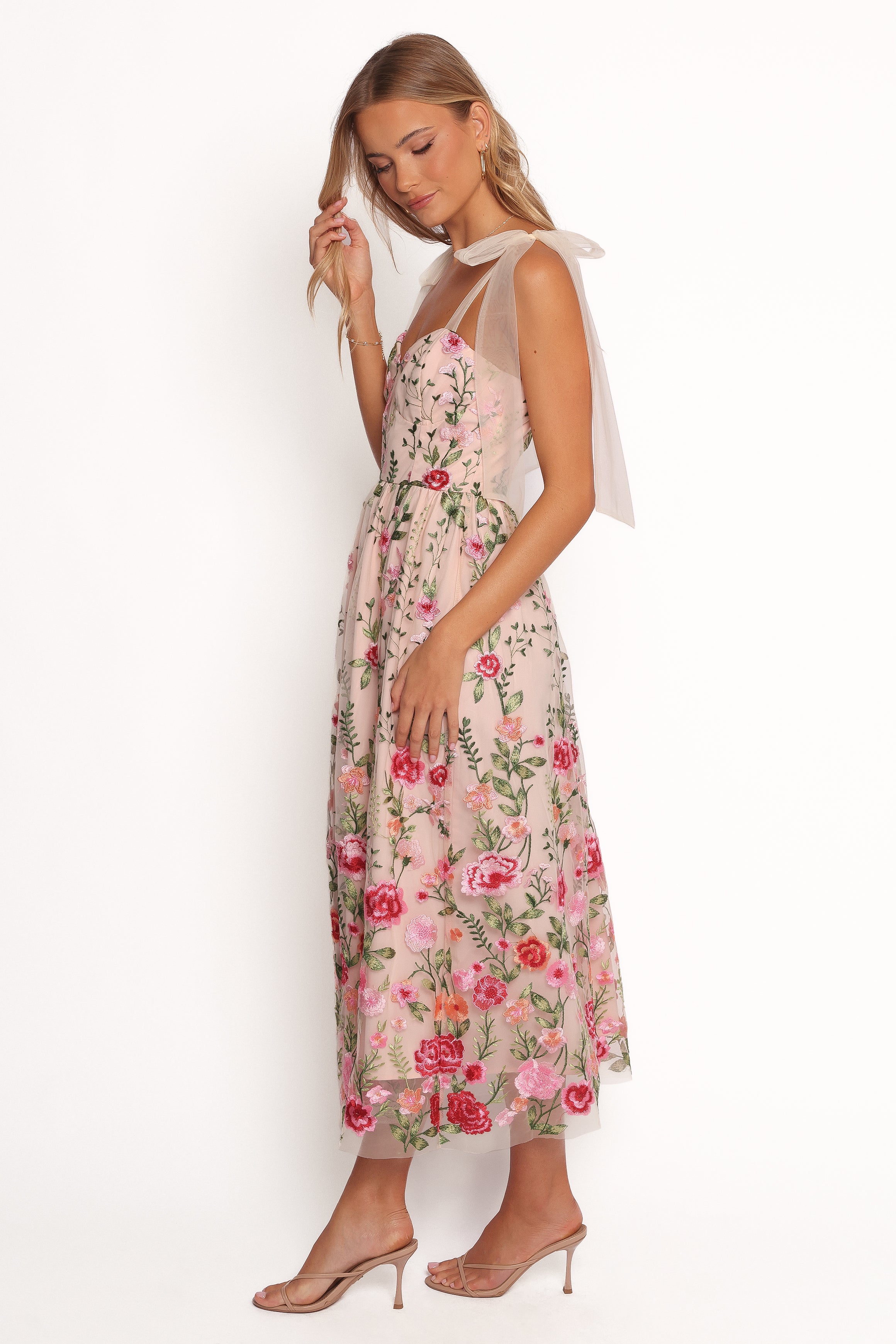 Petal and Pup USA DRESSES Mirabel Midi Dress - Multi Floral