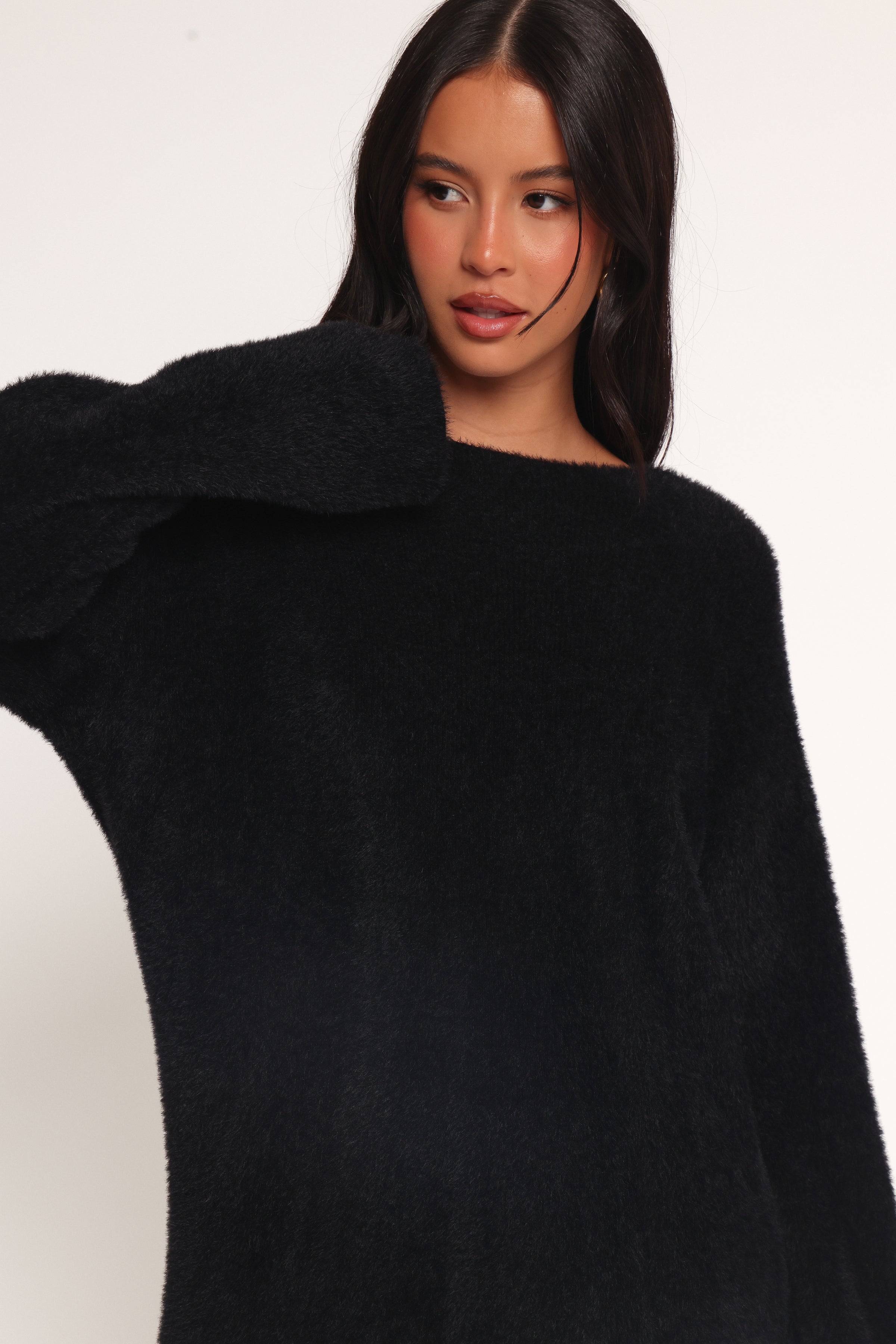 Petal and Pup USA DRESSES Mitchell Knit Mini Dress - Black