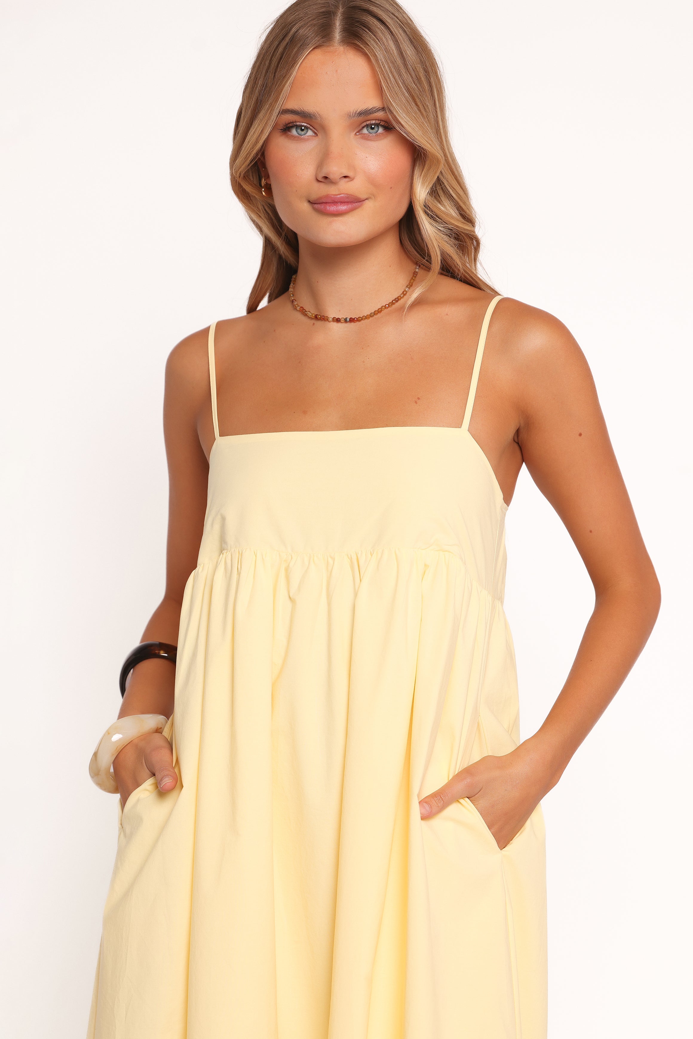 Petal and Pup USA DRESSES Miuccia Maxi Dress - Butter Yellow