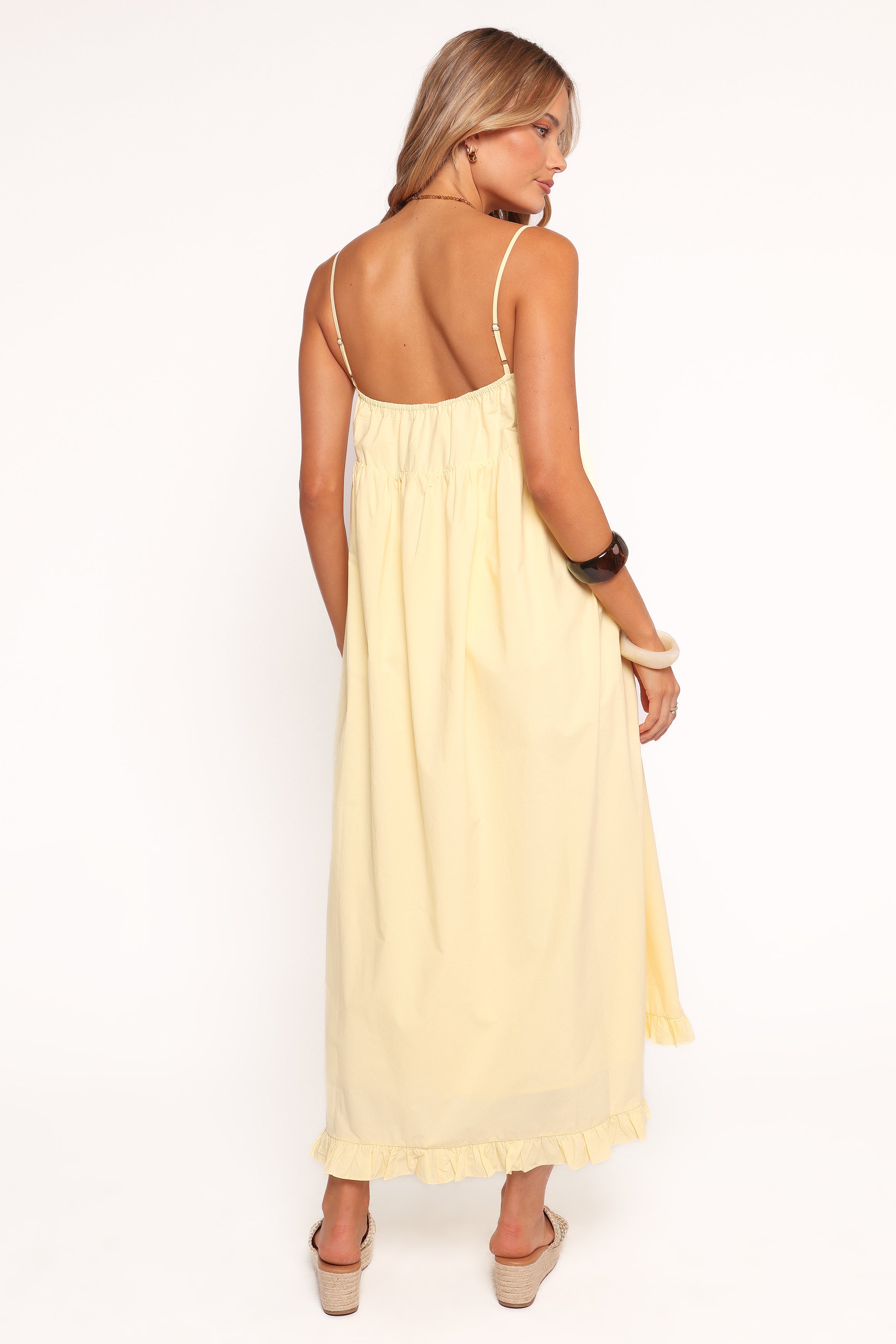 Petal and Pup USA DRESSES Miuccia Maxi Dress - Butter Yellow