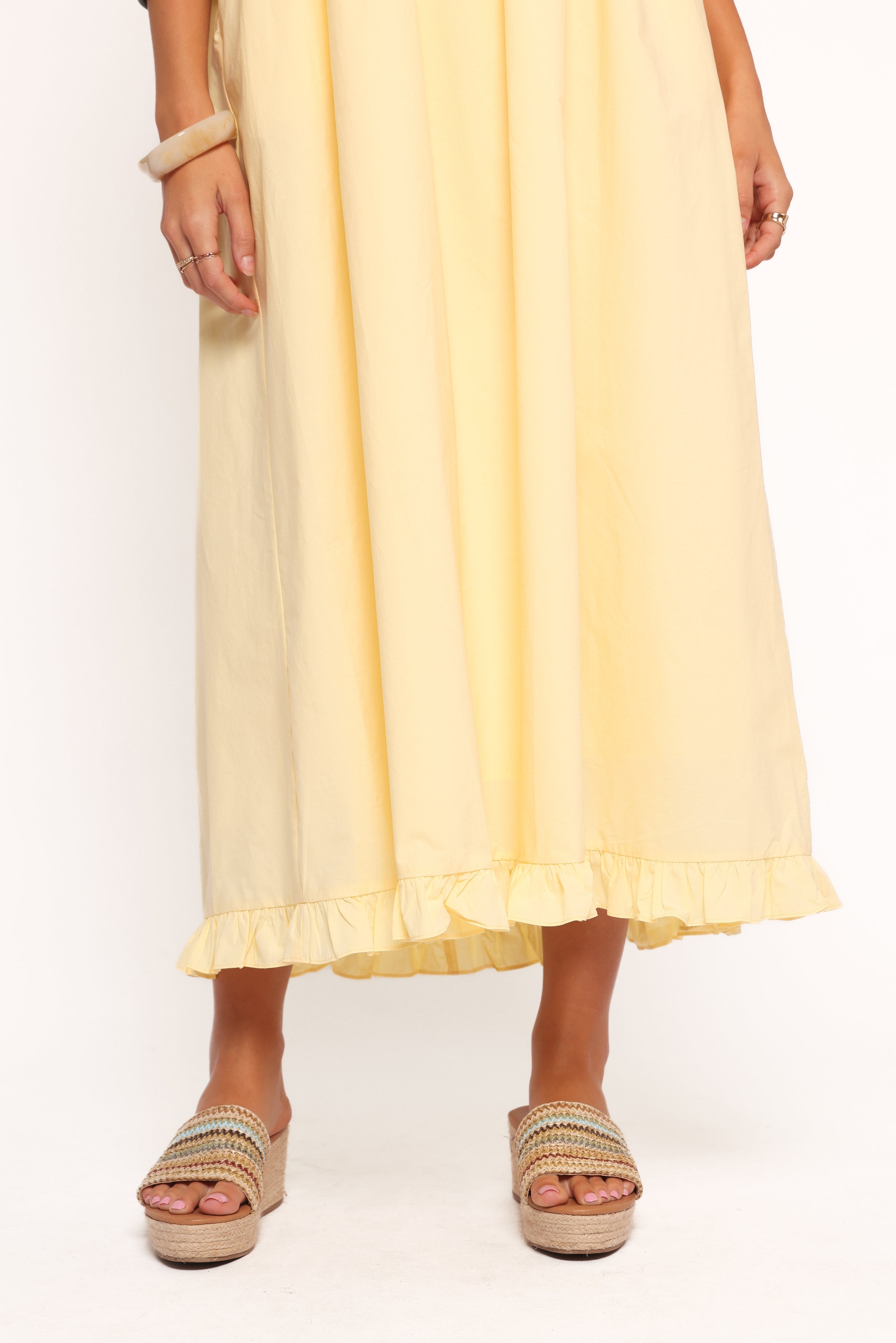 Petal and Pup USA DRESSES Miuccia Maxi Dress - Butter Yellow