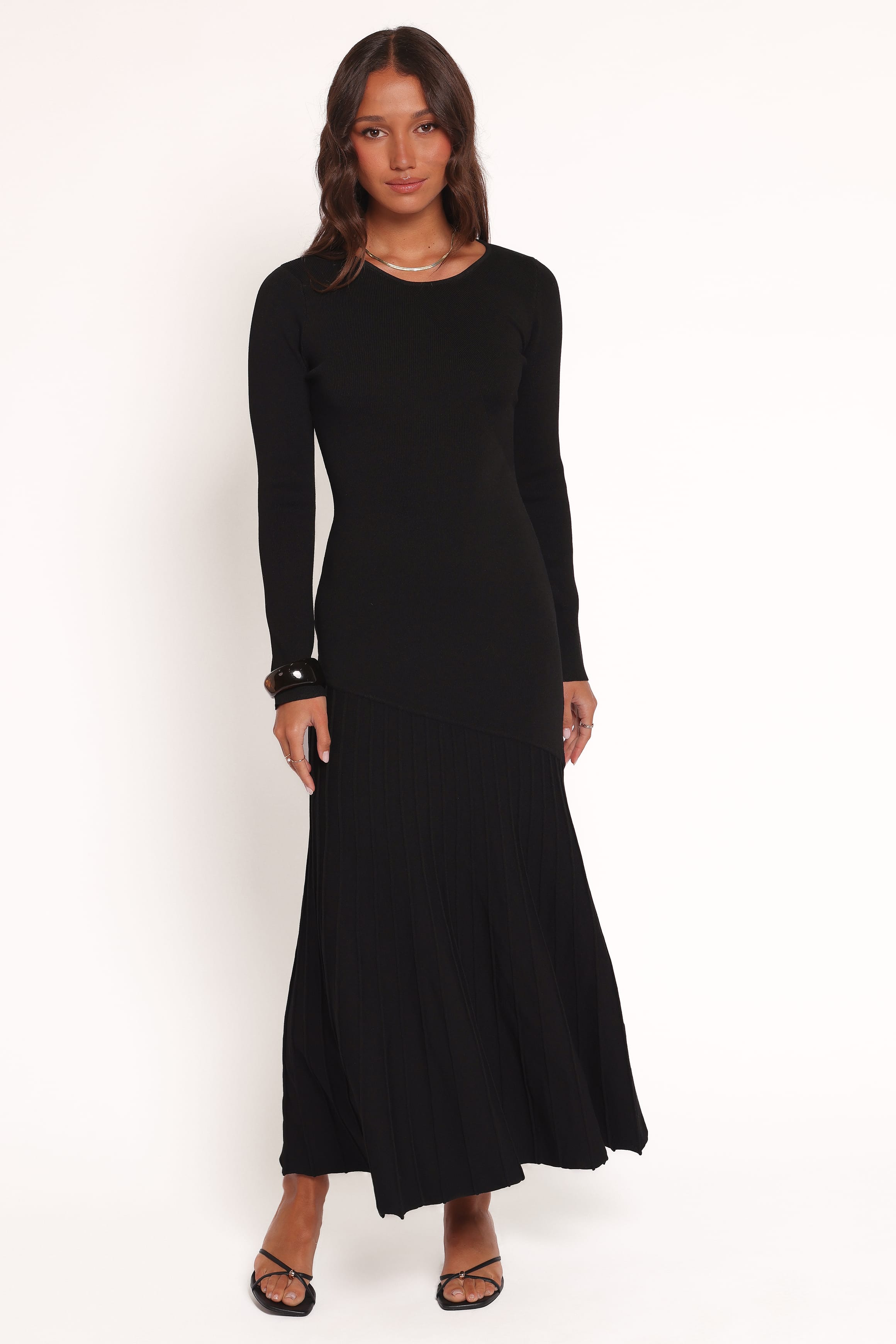 Petal and Pup USA DRESSES Monty Knit Dress - Black