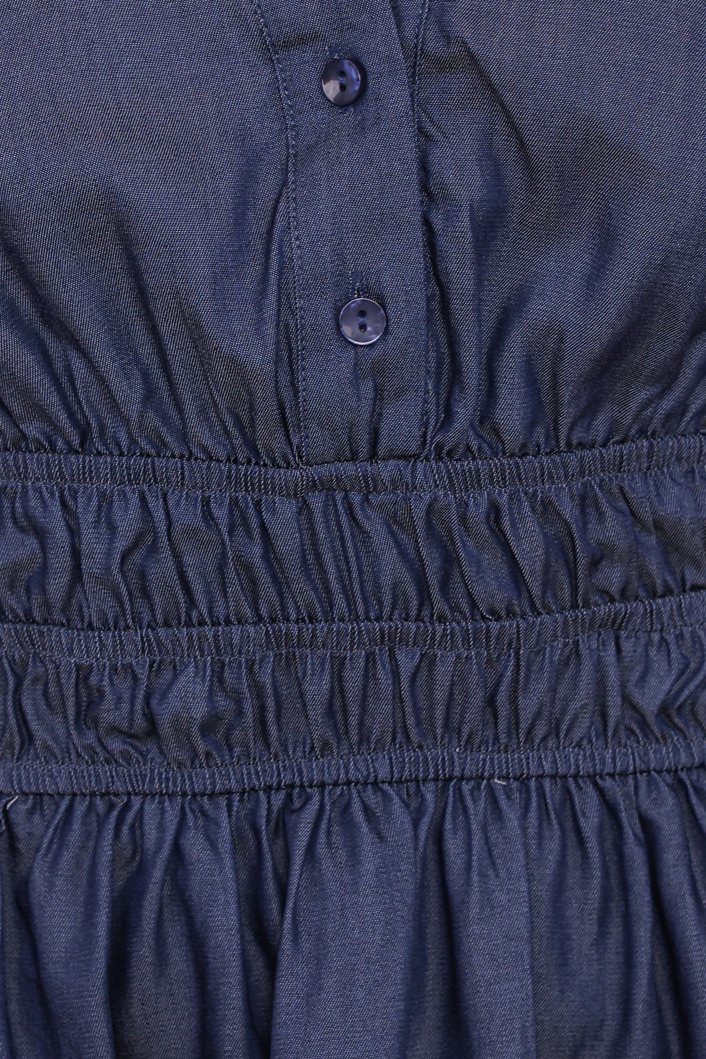 Petal and Pup USA DRESSES Morwenna Mini Dress - Chambray (Hold for Amazon)