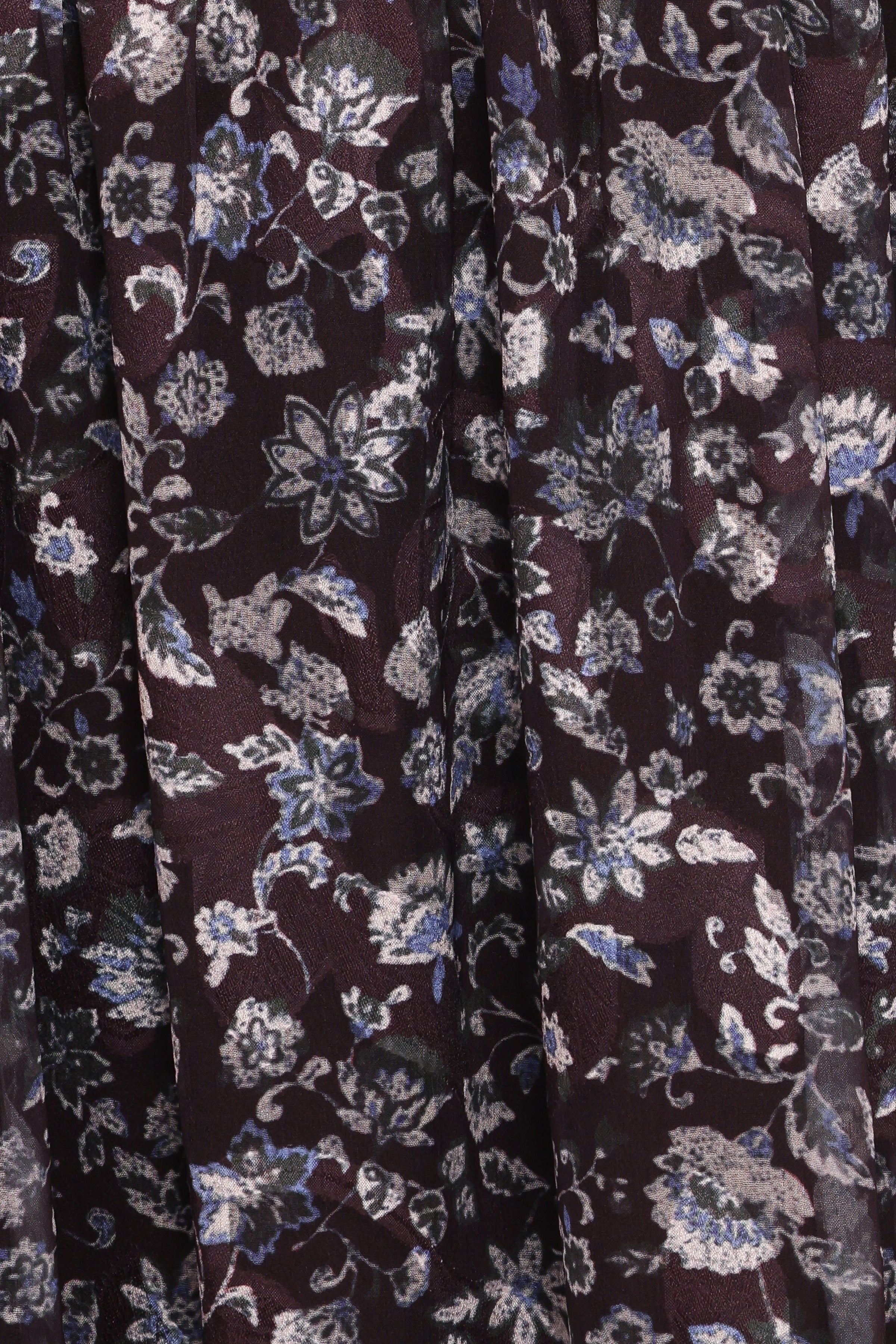 Petal and Pup USA DRESSES Myles Maxi Dress - Brown/Blue Floral