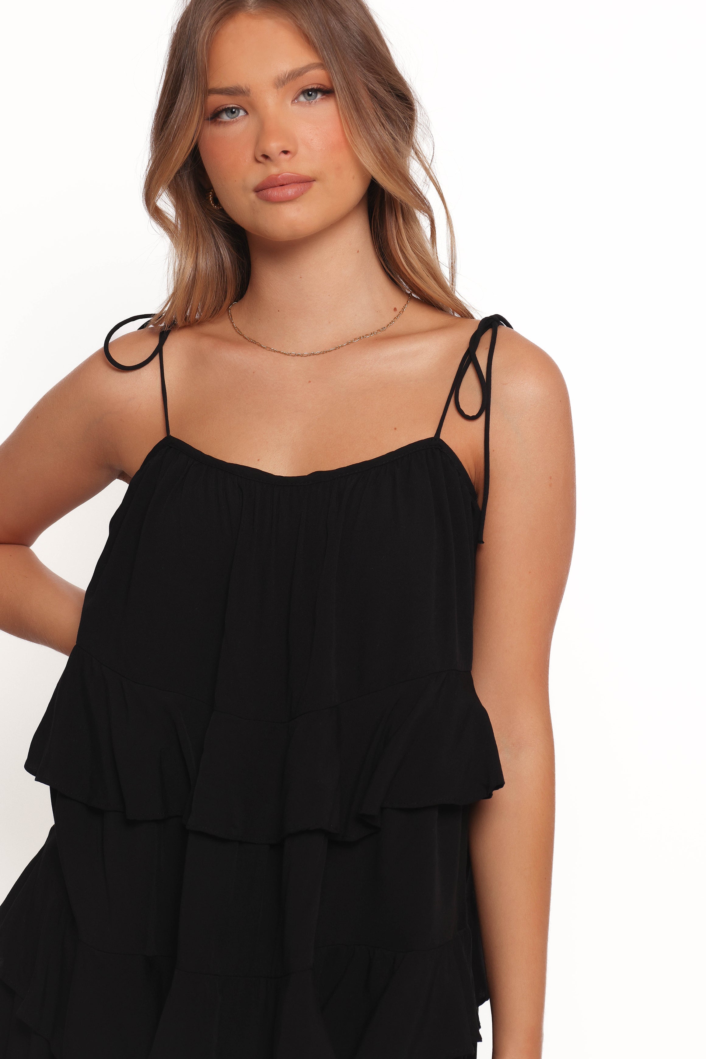 Petal and Pup USA DRESSES Mylo Mini Dress - Black (Hold for Amazon)