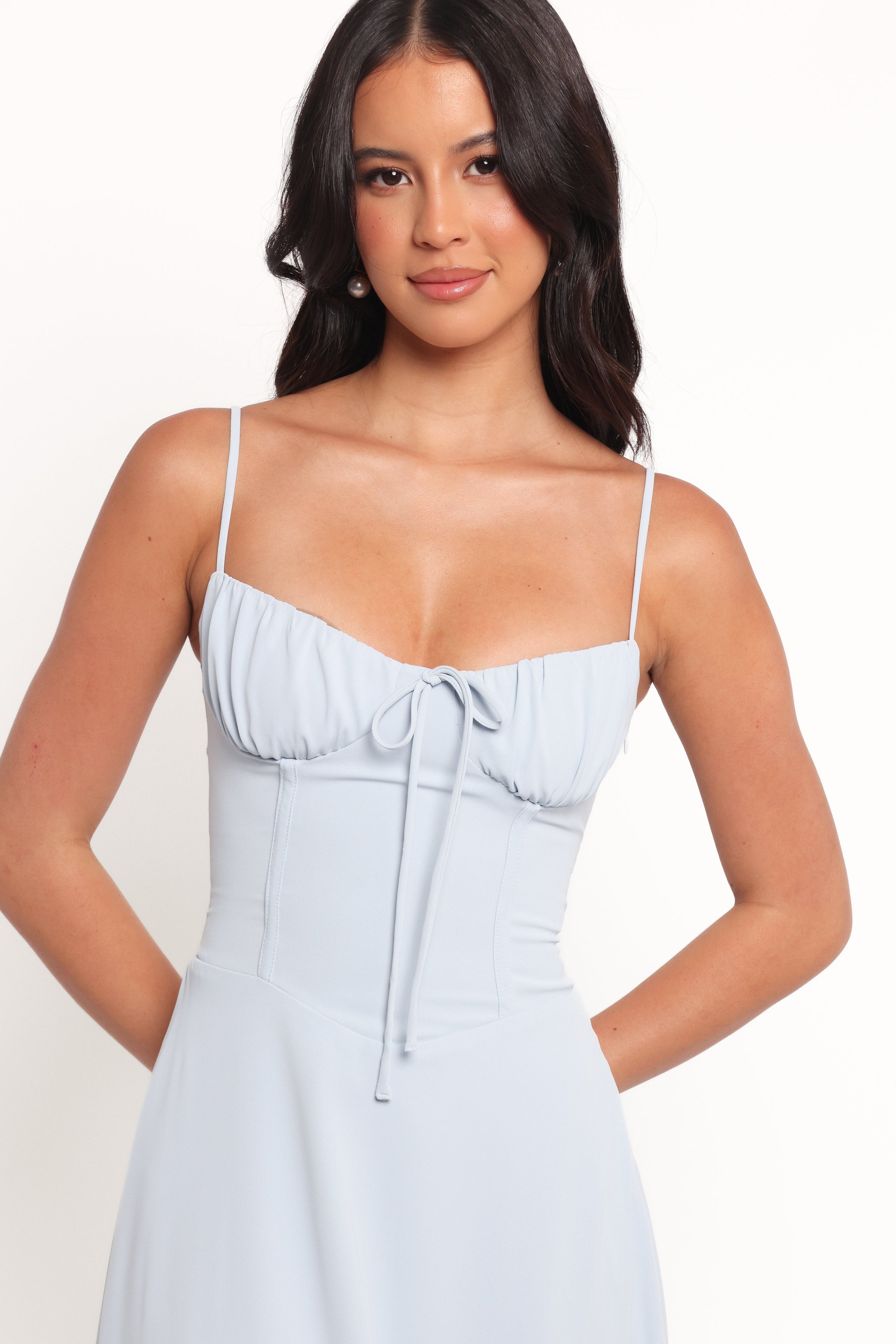 Petal and Pup USA DRESSES Nadina Midi Dress - Soft Blue