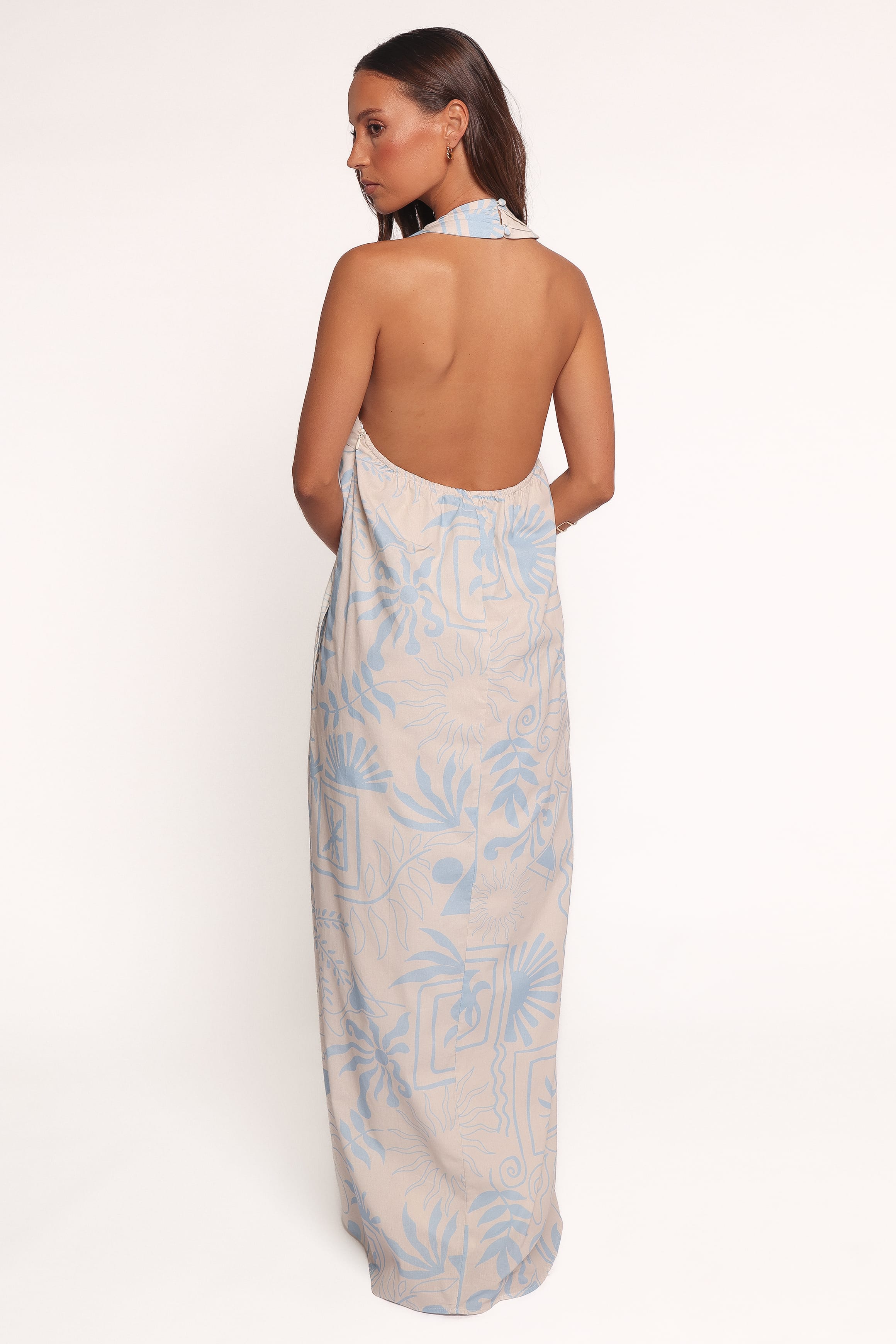 Petal and Pup USA DRESSES Naida Maxi Dress - Blue Soleil (Hold for Amazon)
