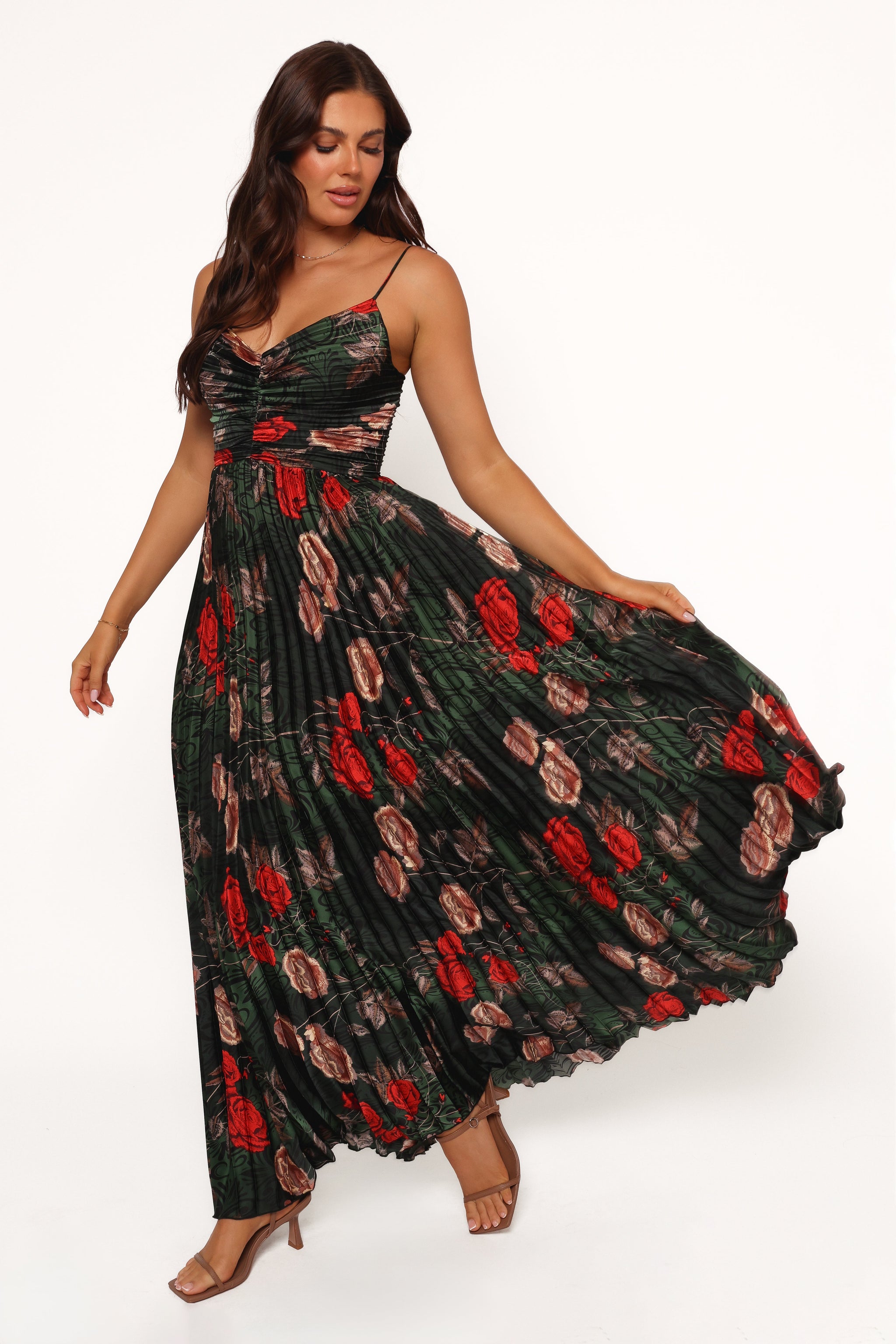 strapless open back dress Paradise Sunset Maxi Dress
