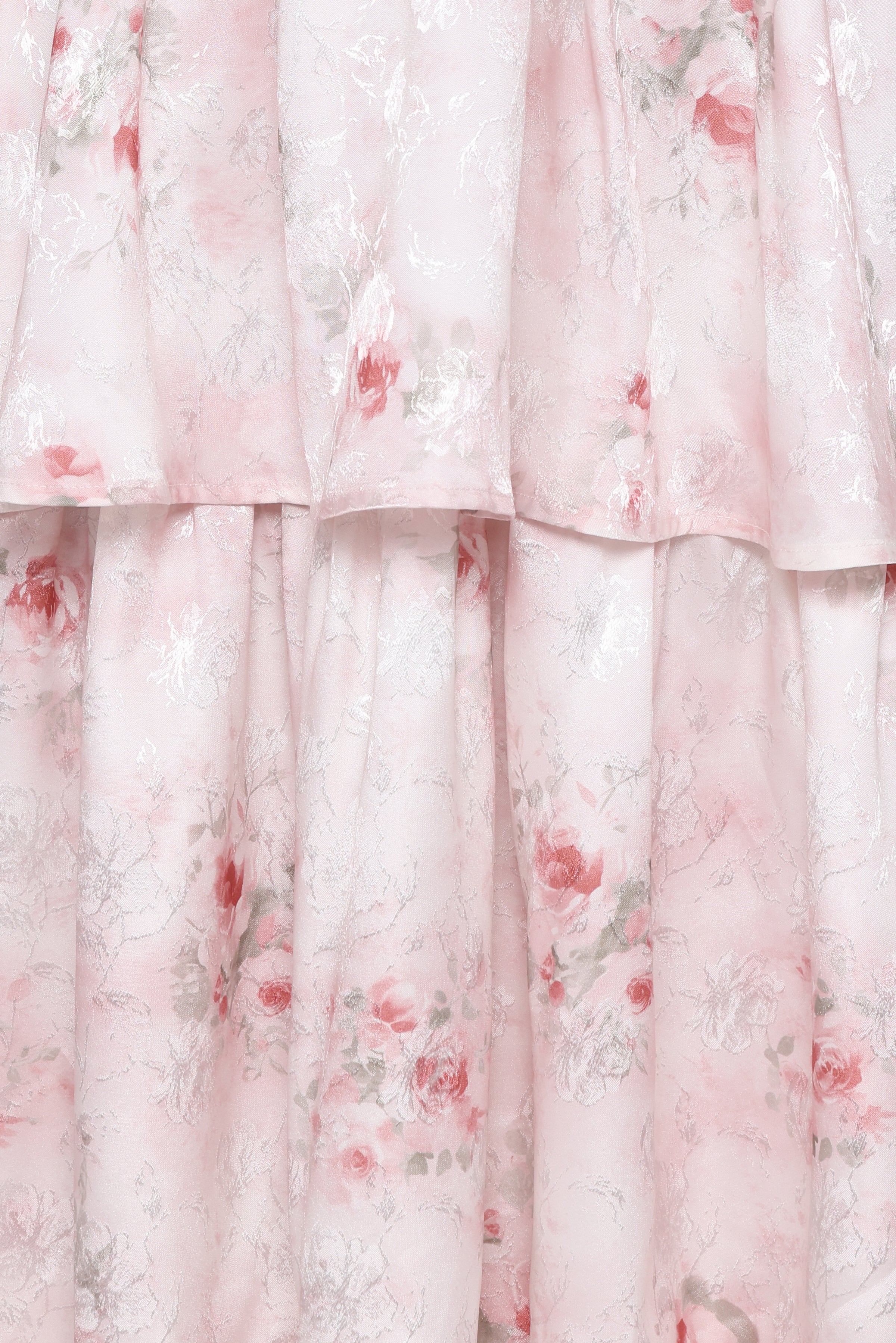 Petal and Pup USA DRESSES Natarsha Maxi Dress - White Pink Floral