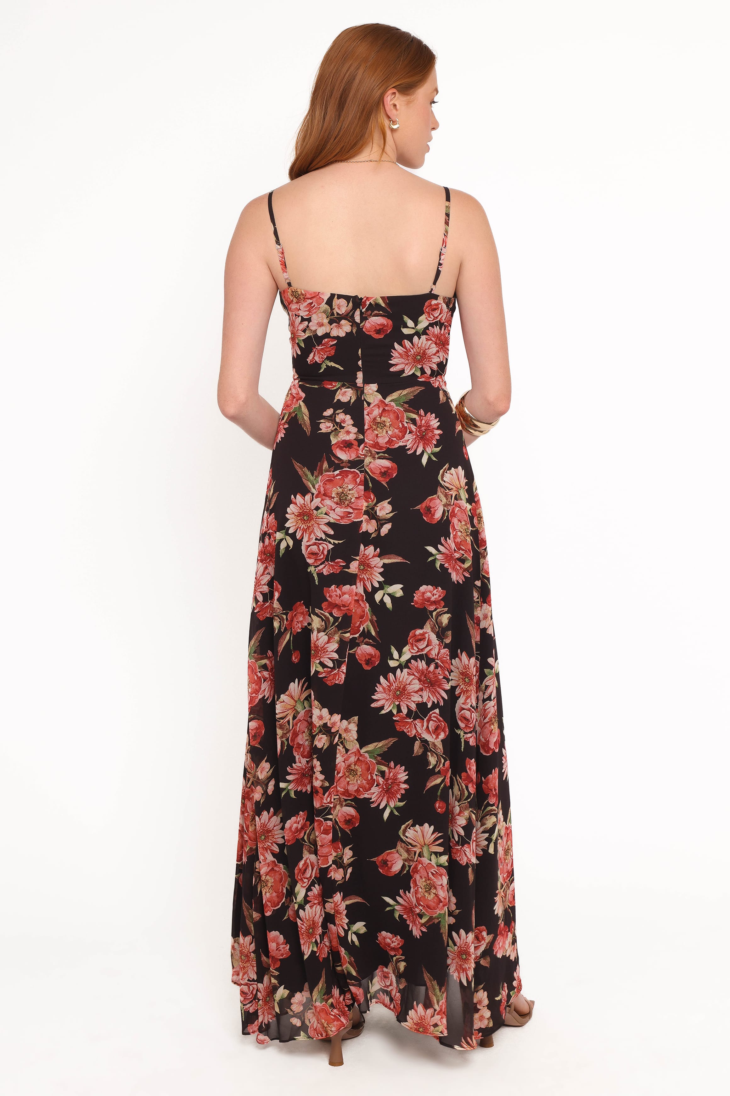 Petal and Pup USA DRESSES Naver Maxi Dress - Black Floral