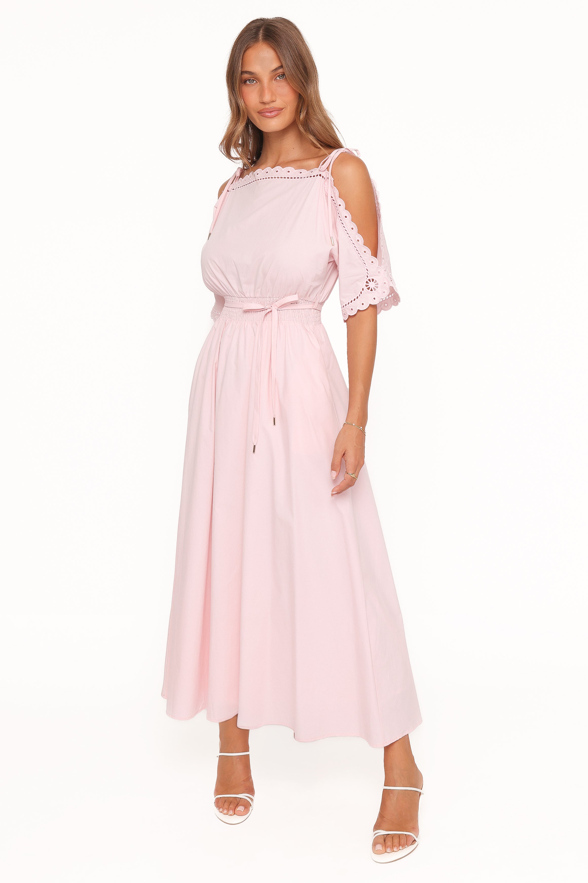Petal and Pup USA DRESSES Nellie Midi Dress - Petal Pink