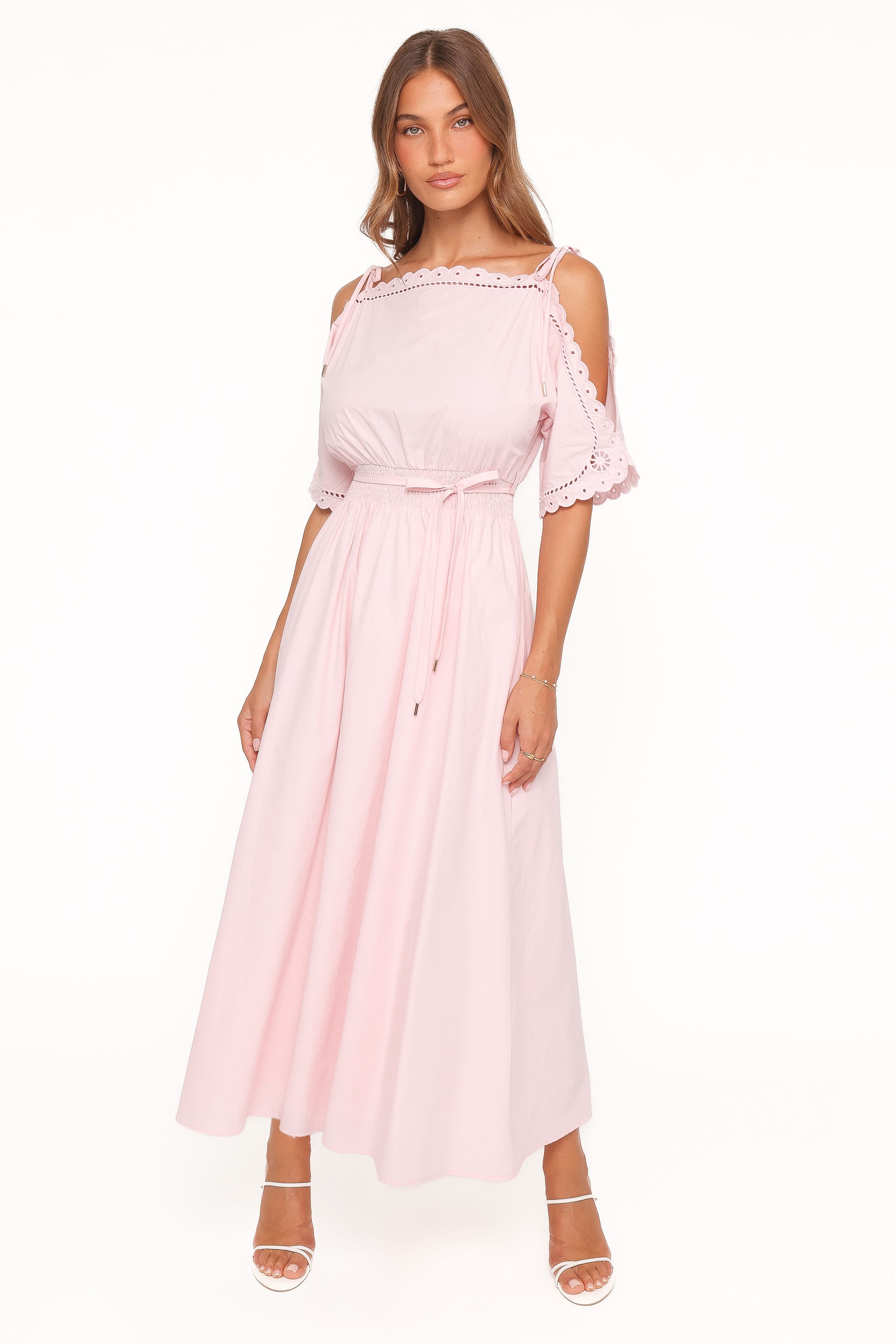 Petal and Pup USA DRESSES Nellie Midi Dress - Petal Pink