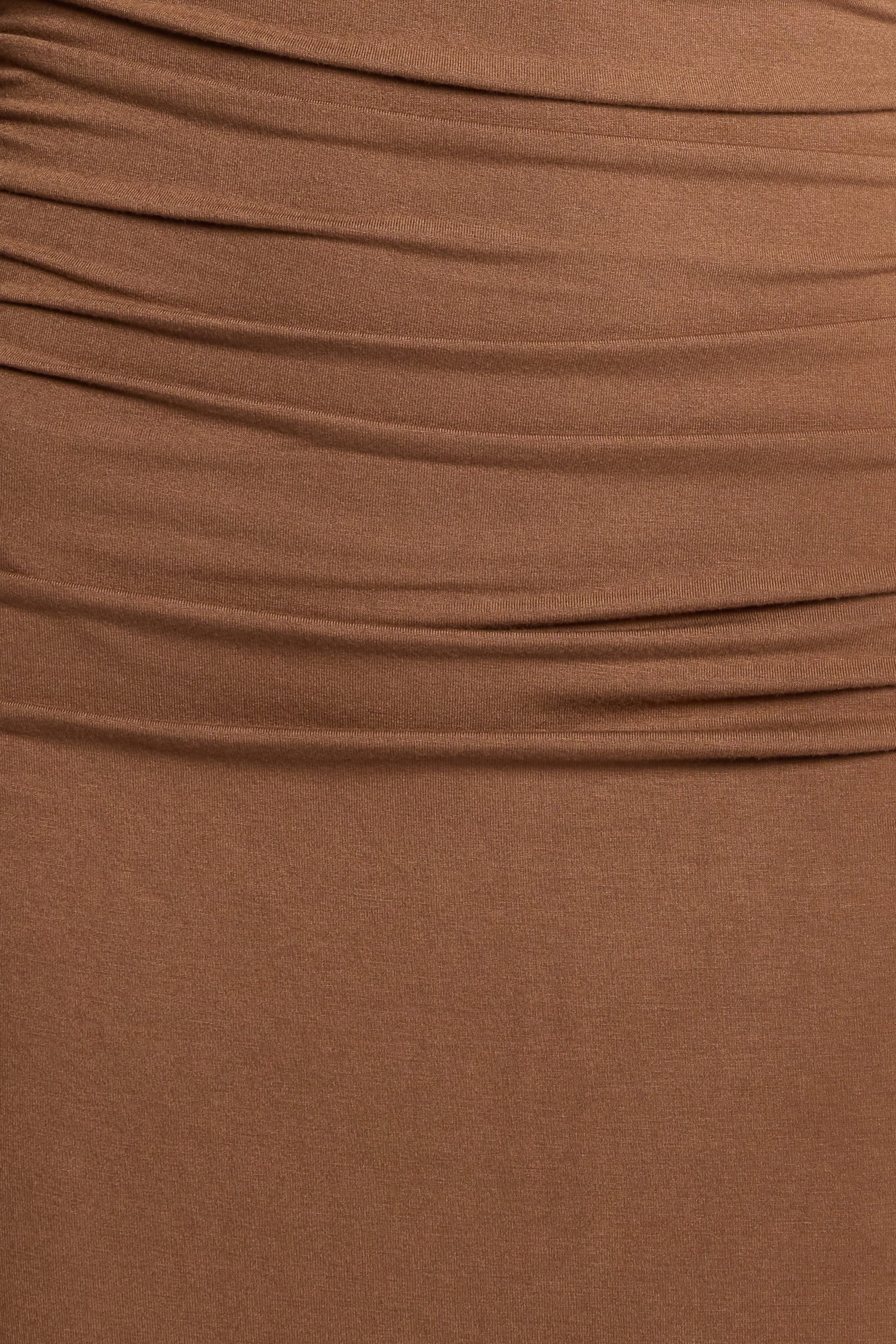 Petal and Pup USA DRESSES Nelson Long Sleeve Maxi Dress - Mocha