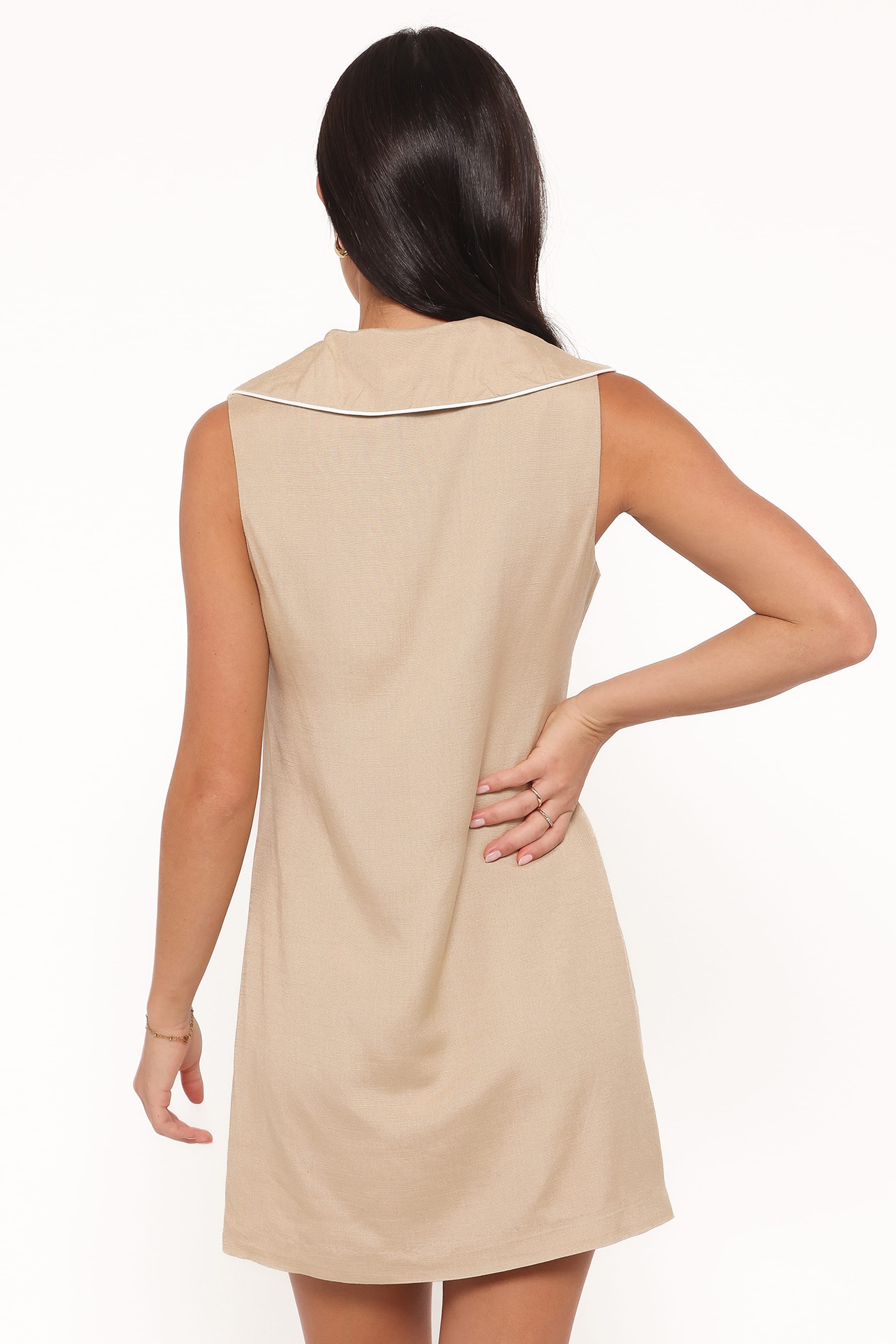 Petal and Pup USA DRESSES Newton Mini Dress - Taupe