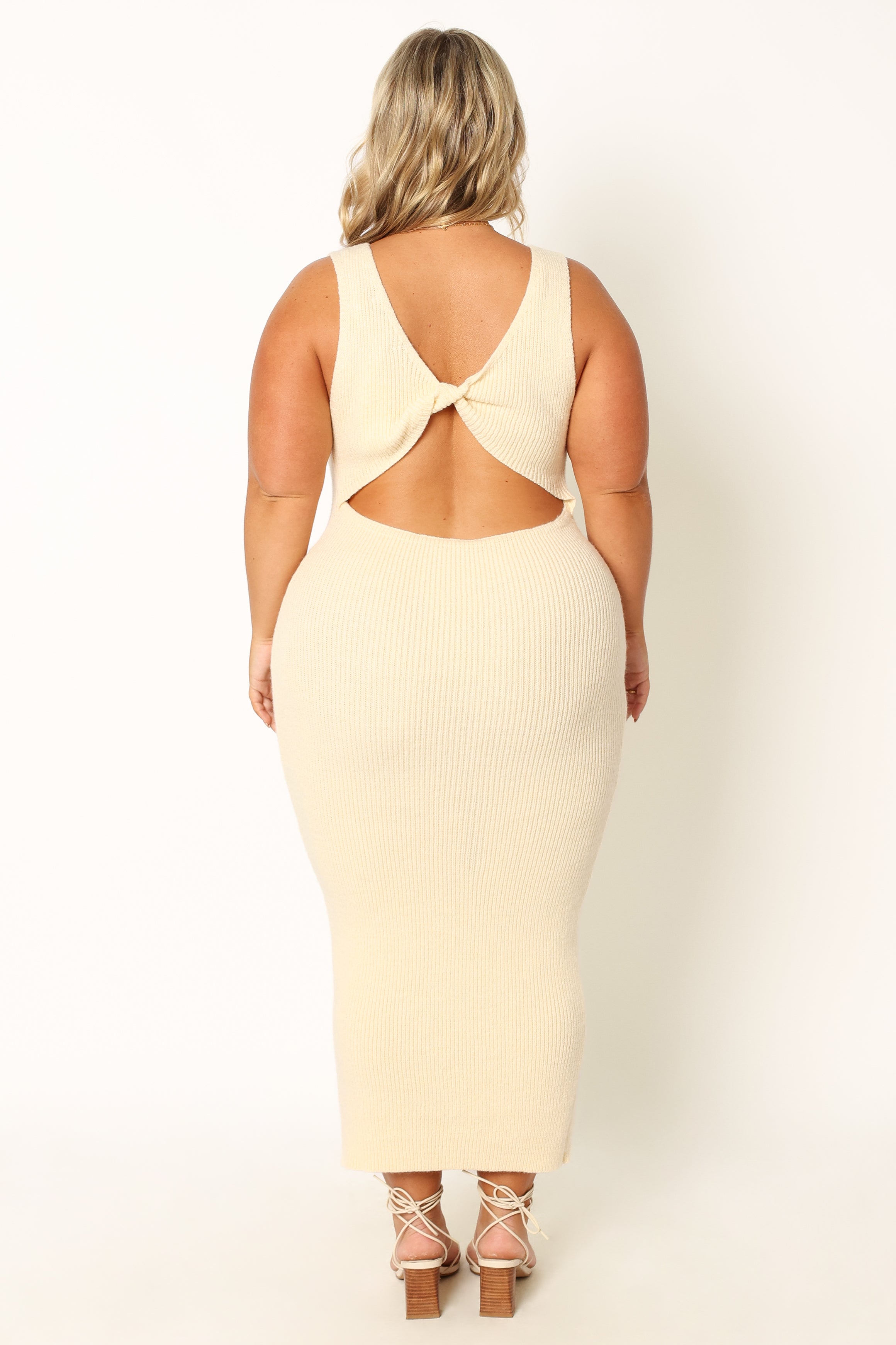 Petal and Pup USA DRESSES Nita Midi Dress - Beige