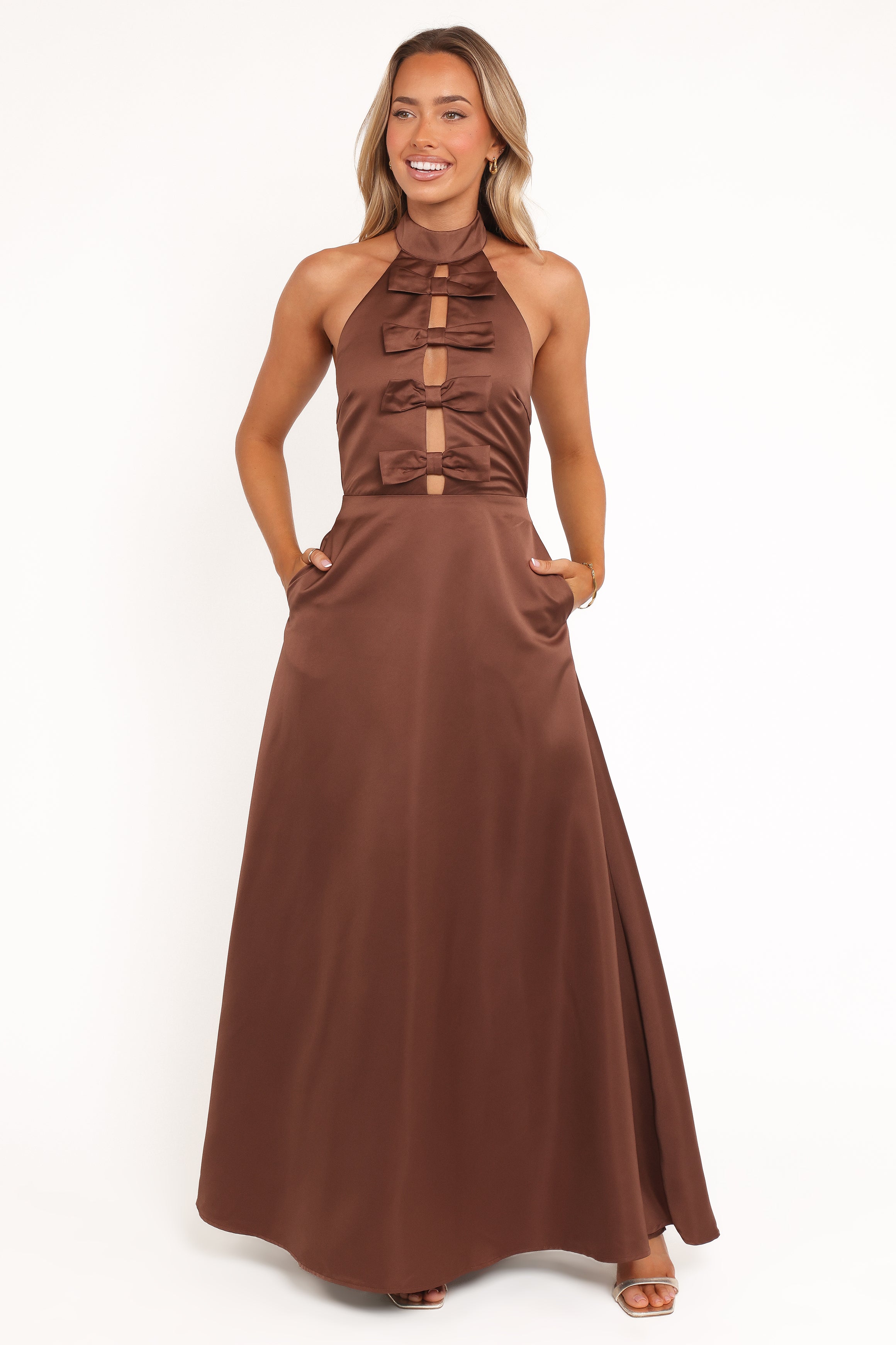 Petal and Pup USA DRESSES Norva Maxi Dress - Brown
