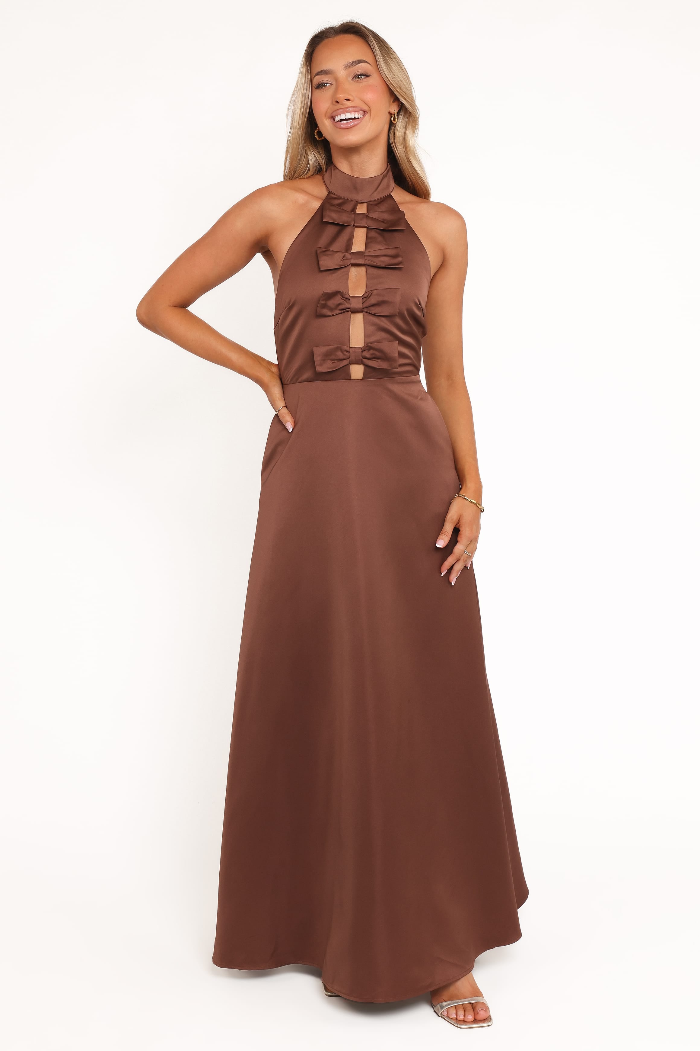 Petal and Pup USA DRESSES Norva Maxi Dress - Brown