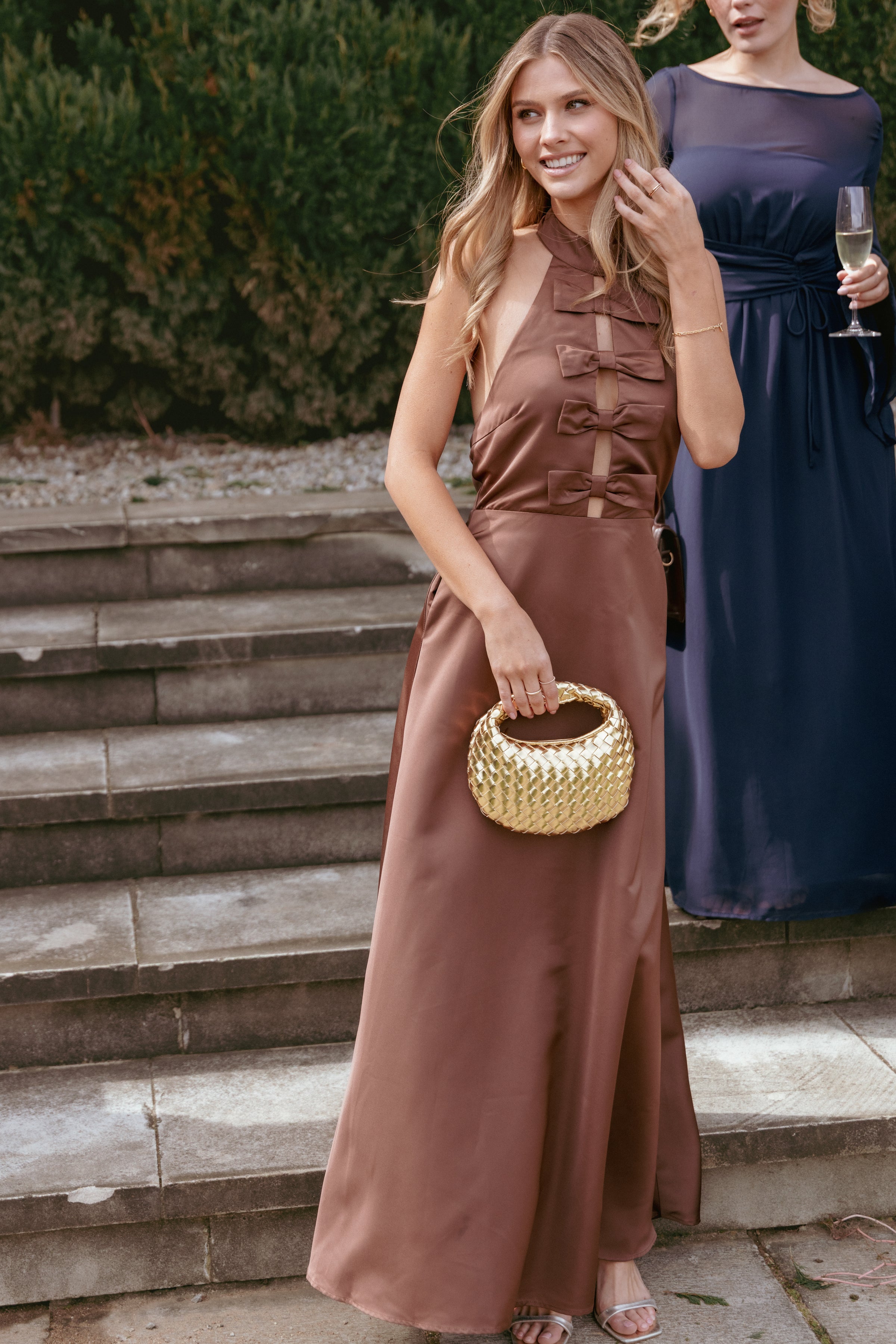 Petal and Pup USA DRESSES Norva Maxi Dress - Brown