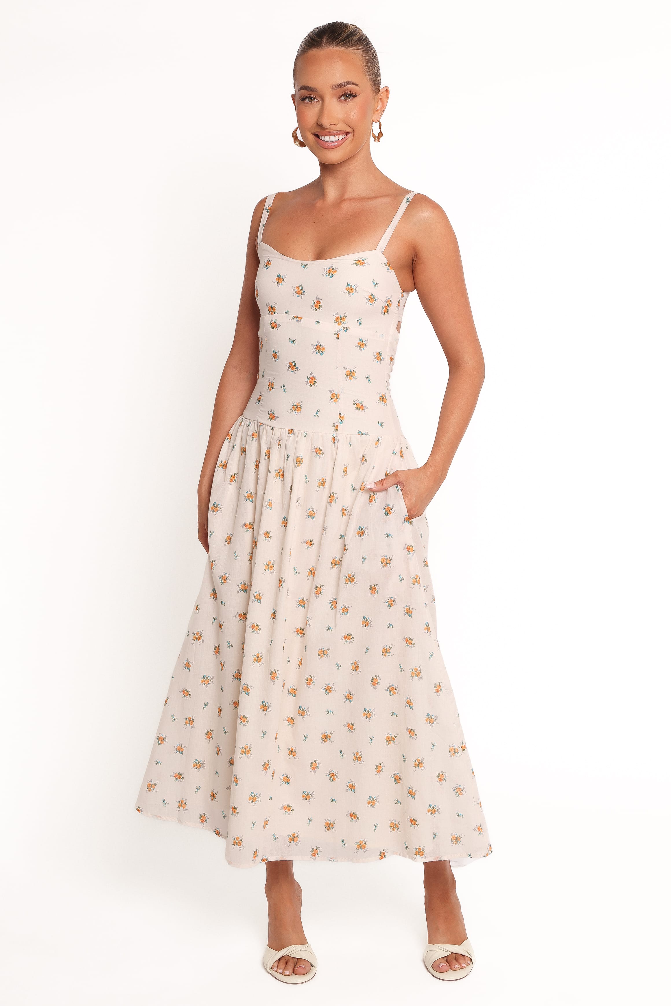 Petal and Pup USA DRESSES Oakley Maxi Dress - Yellow Floral (Hold for Rack)