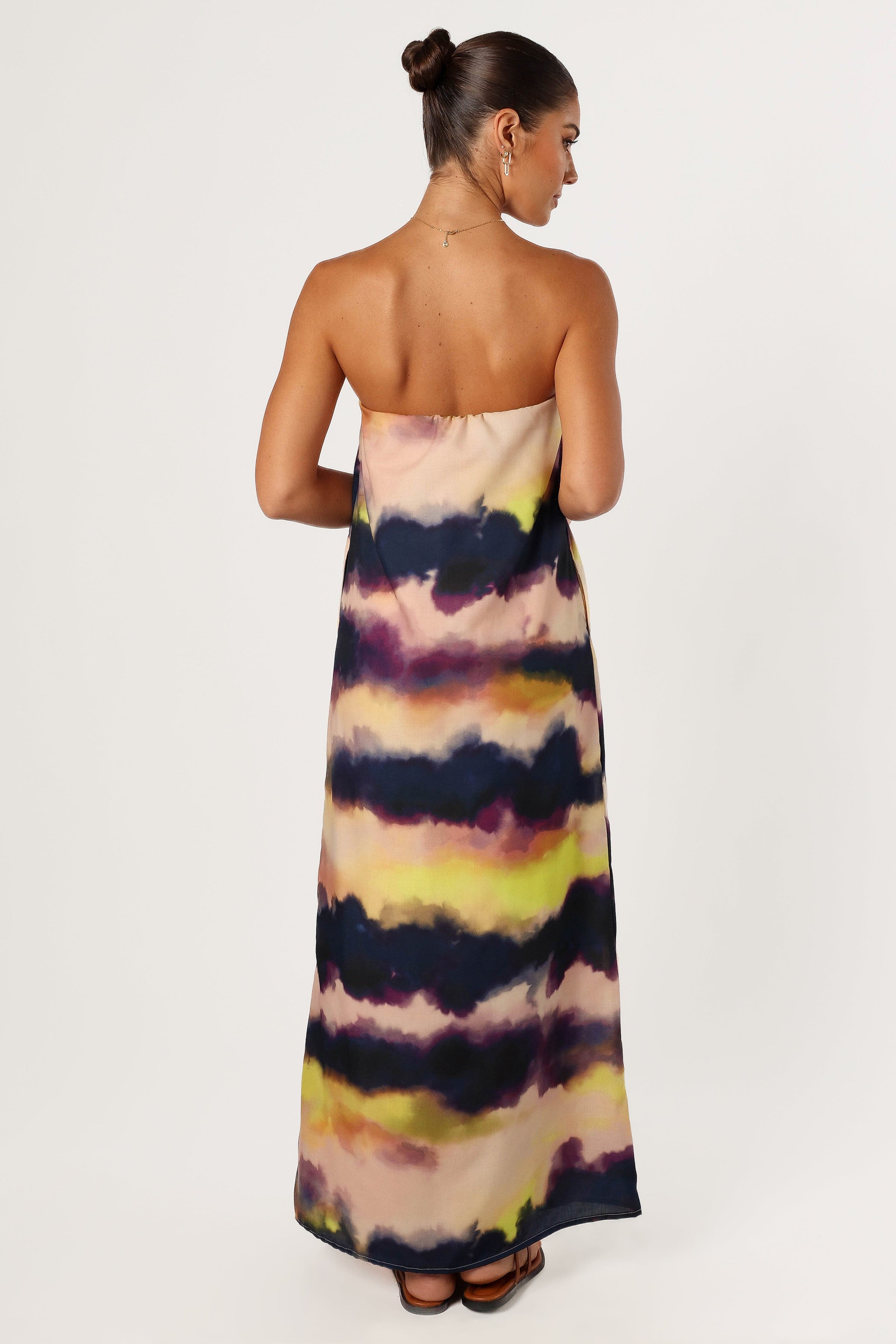 Petal and Pup USA DRESSES Oasis Strapless Maxi Dress - Storm