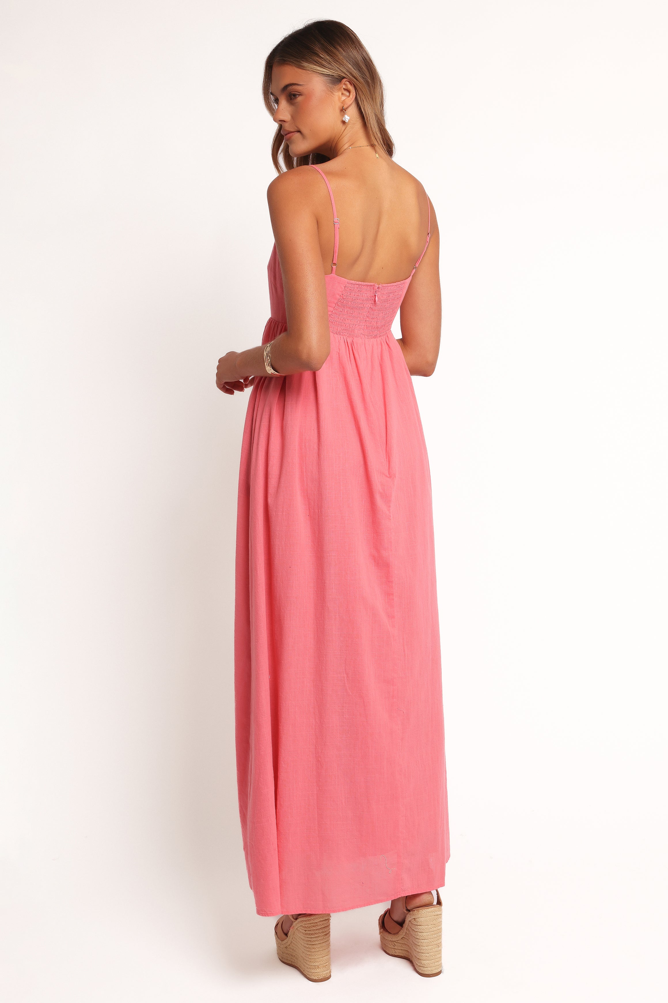 Petal and Pup USA DRESSES Odessa Maxi Dress - Coral