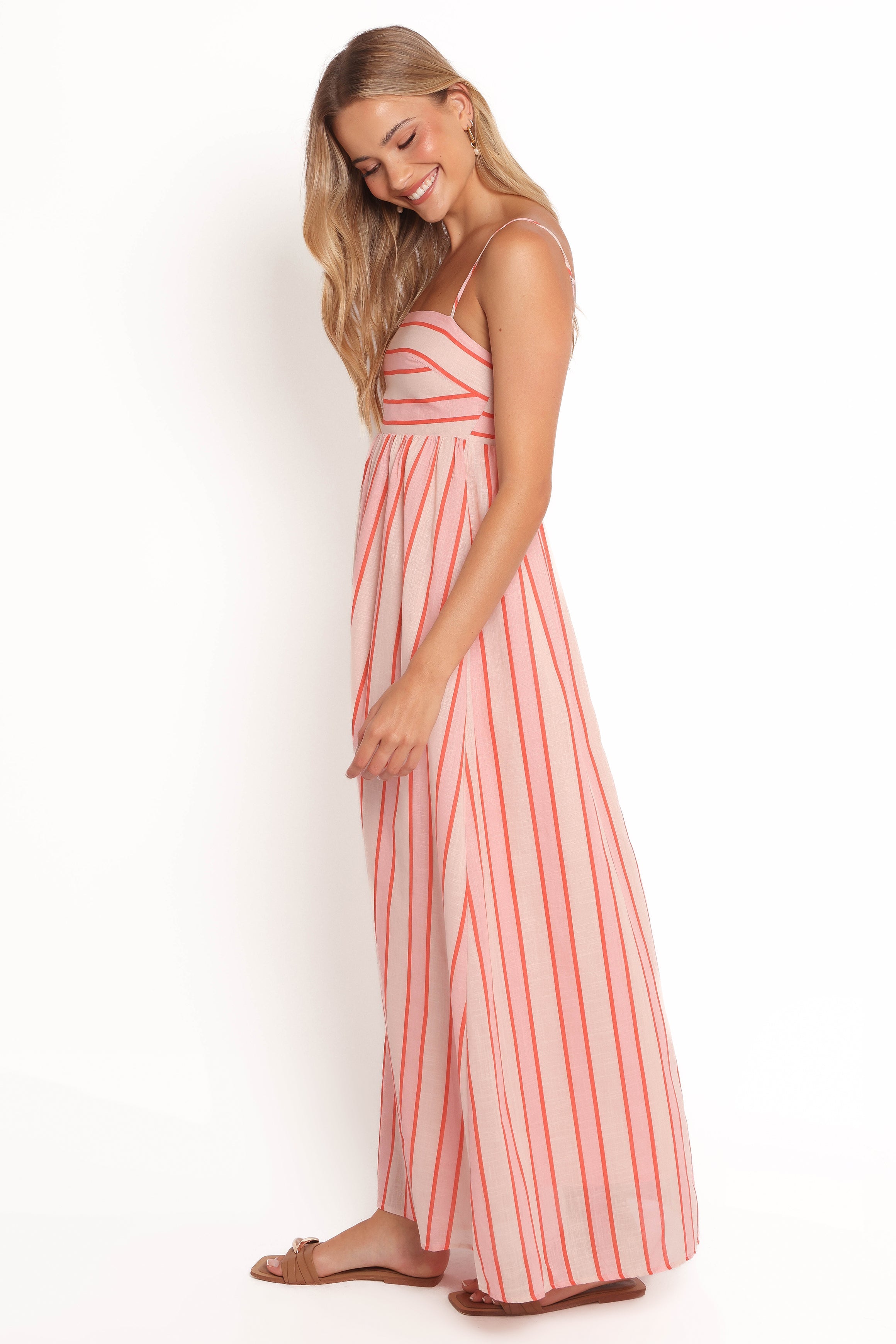 Petal and Pup USA DRESSES Odessa Maxi Dress - Pink Stripe