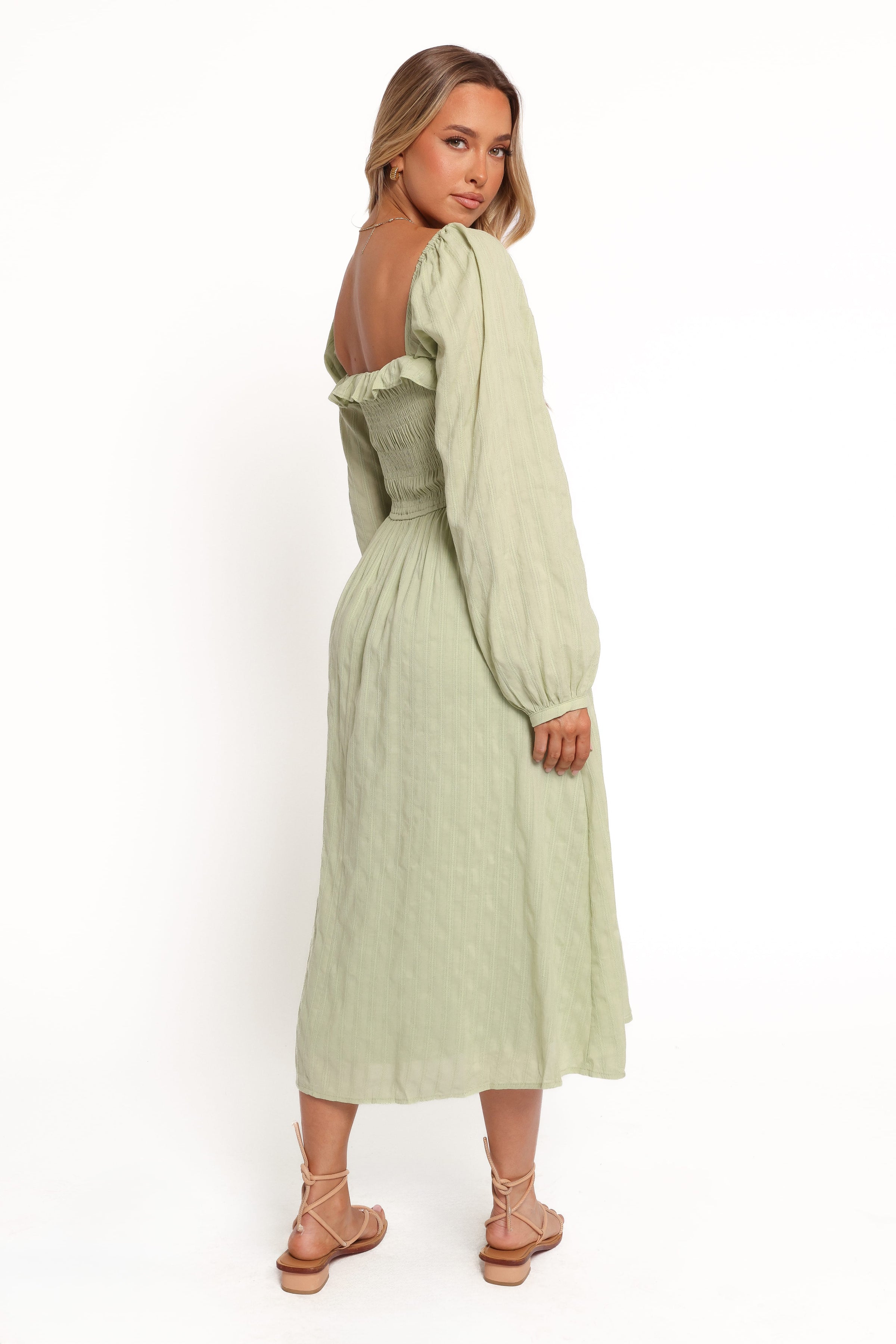 Petal and Pup USA DRESSES Ophelia Midi Dress - Olive