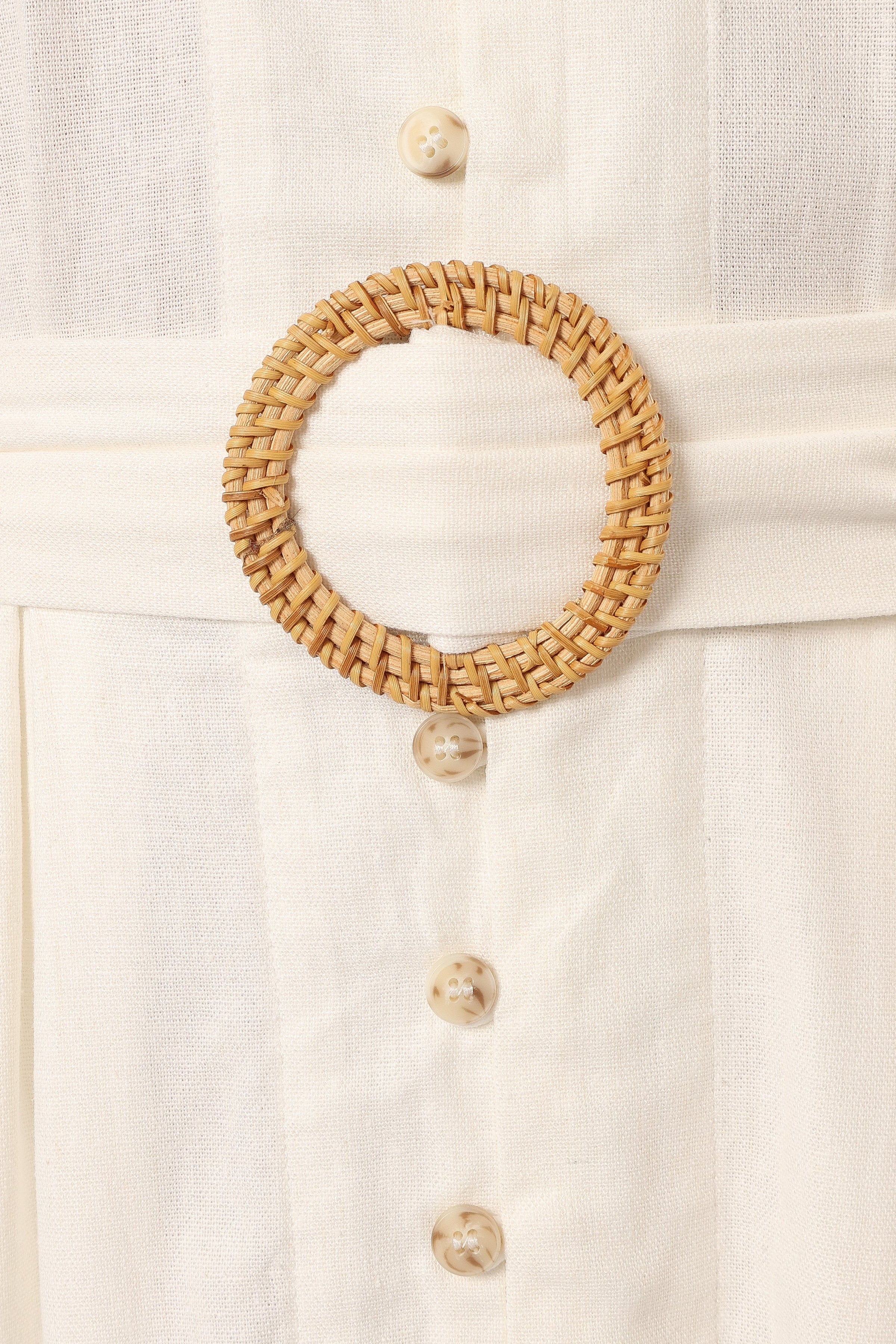 Petal and Pup USA DRESSES Orla Short Sleeve Midi Dress - Ivory