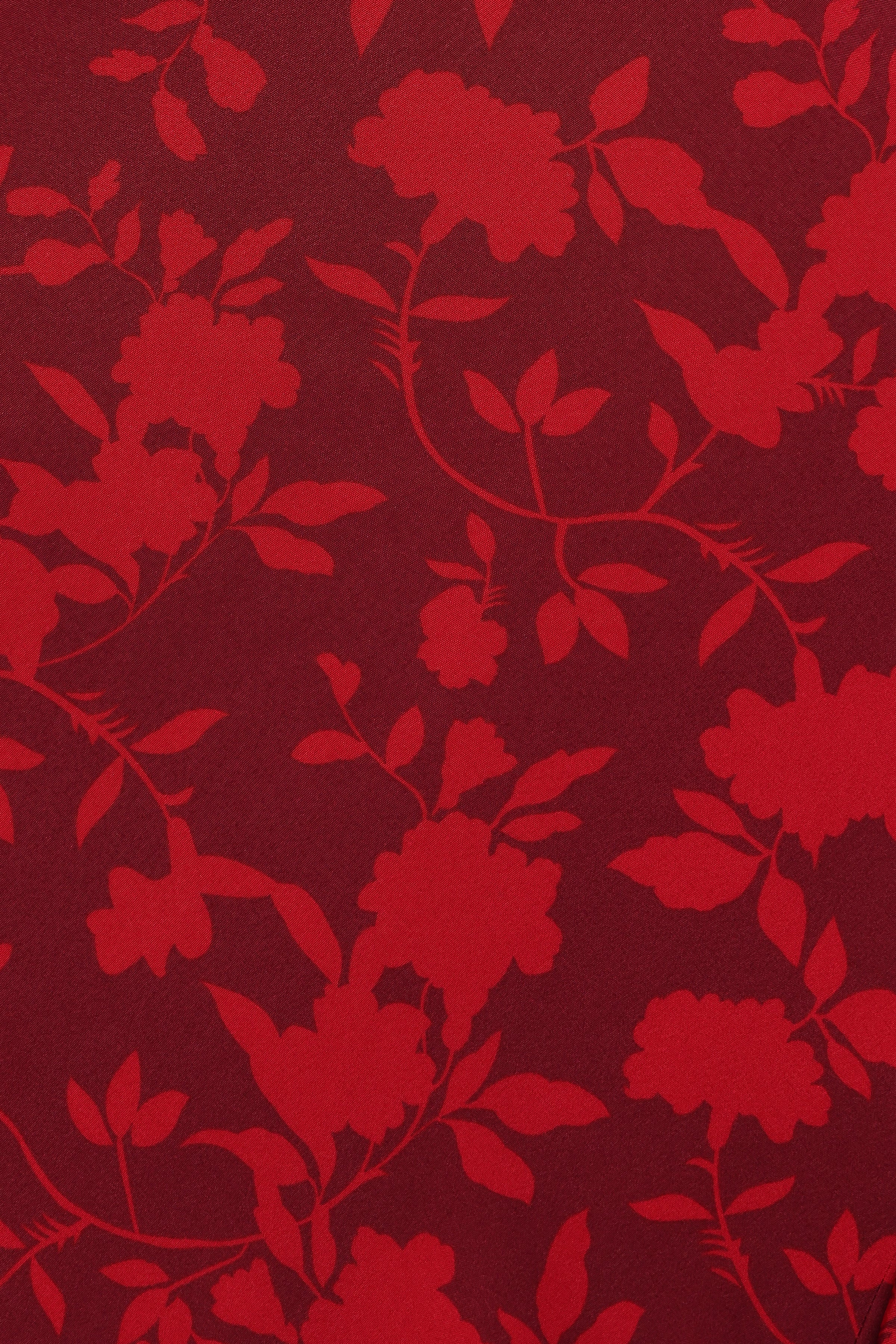 Petal and Pup USA DRESSES Patricia Maxi Dress - Burgundy/Red Floral