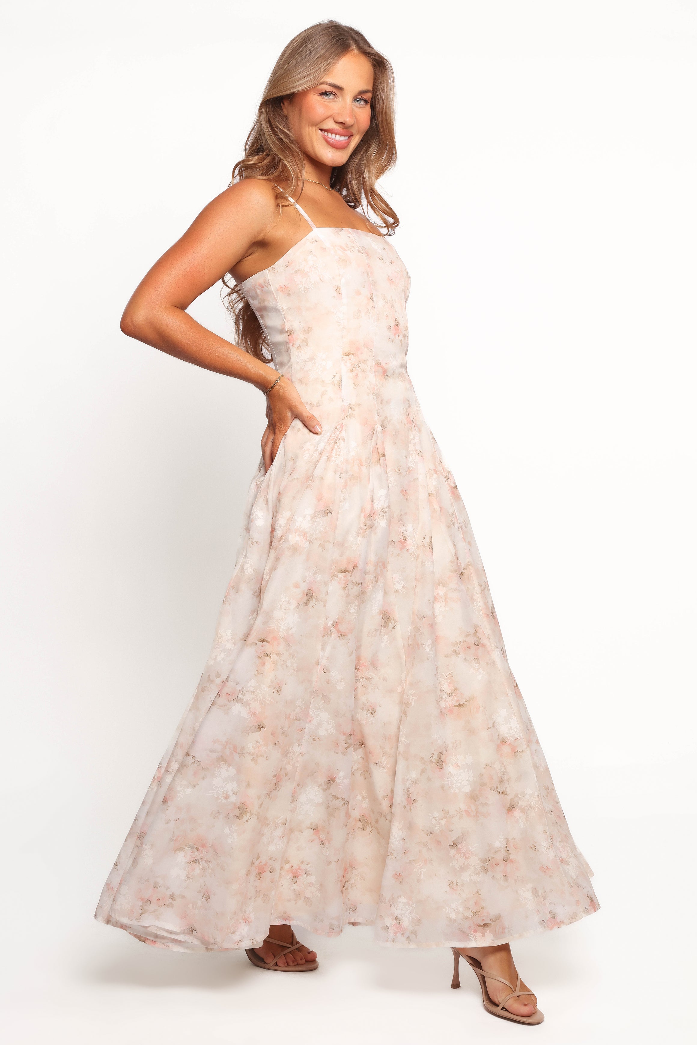 Petal and Pup USA DRESSES Petra Midi Dress - Cream