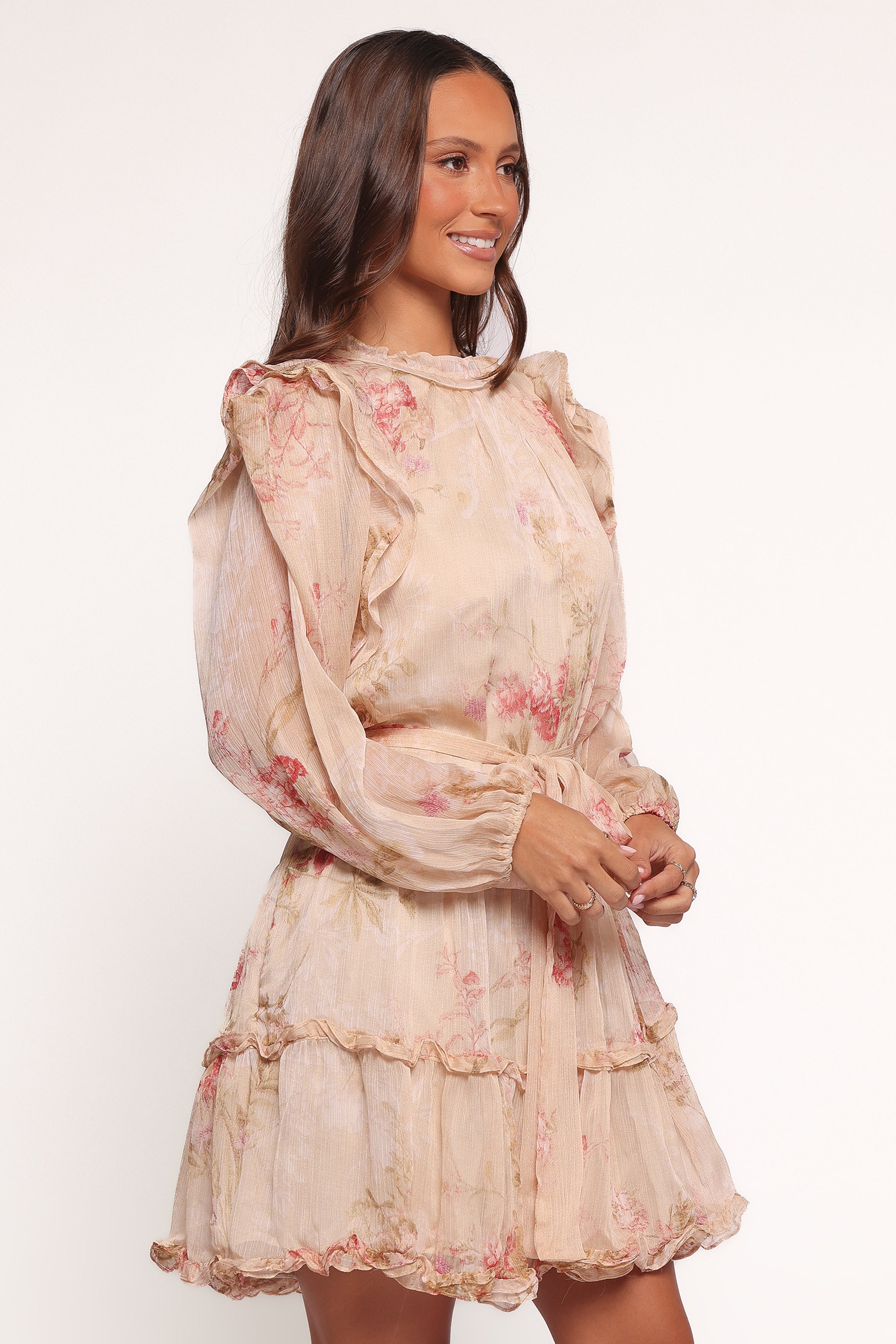 Petal and Pup USA DRESSES Phaedra Long Sleeve Mini Dress - Soft Rose (Hold for Amazon)